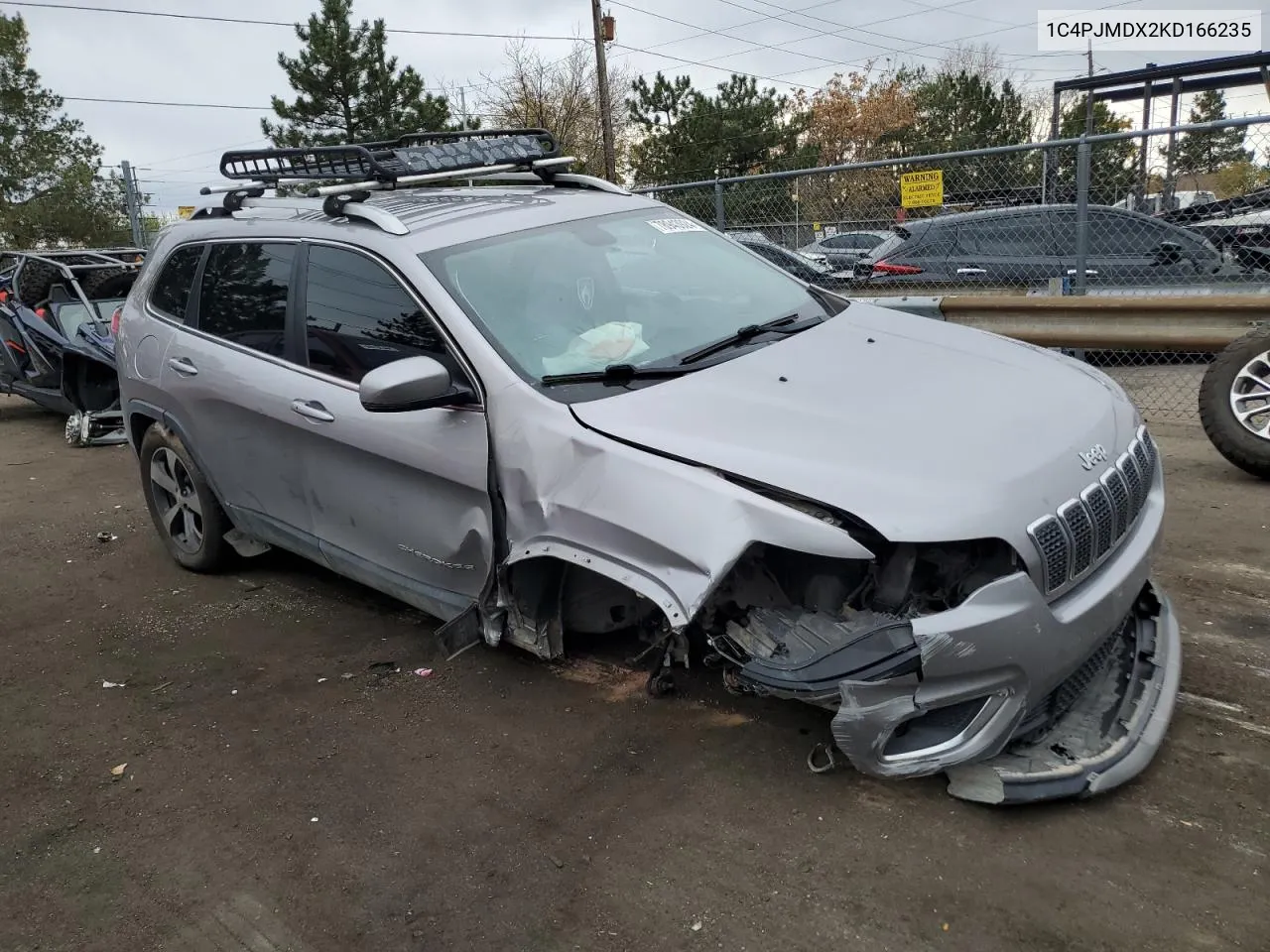 2019 Jeep Cherokee Limited VIN: 1C4PJMDX2KD166235 Lot: 78943924