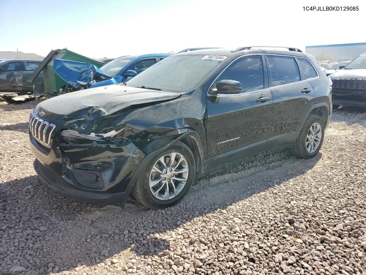 2019 Jeep Cherokee Latitude Plus VIN: 1C4PJLLB0KD129085 Lot: 79021694