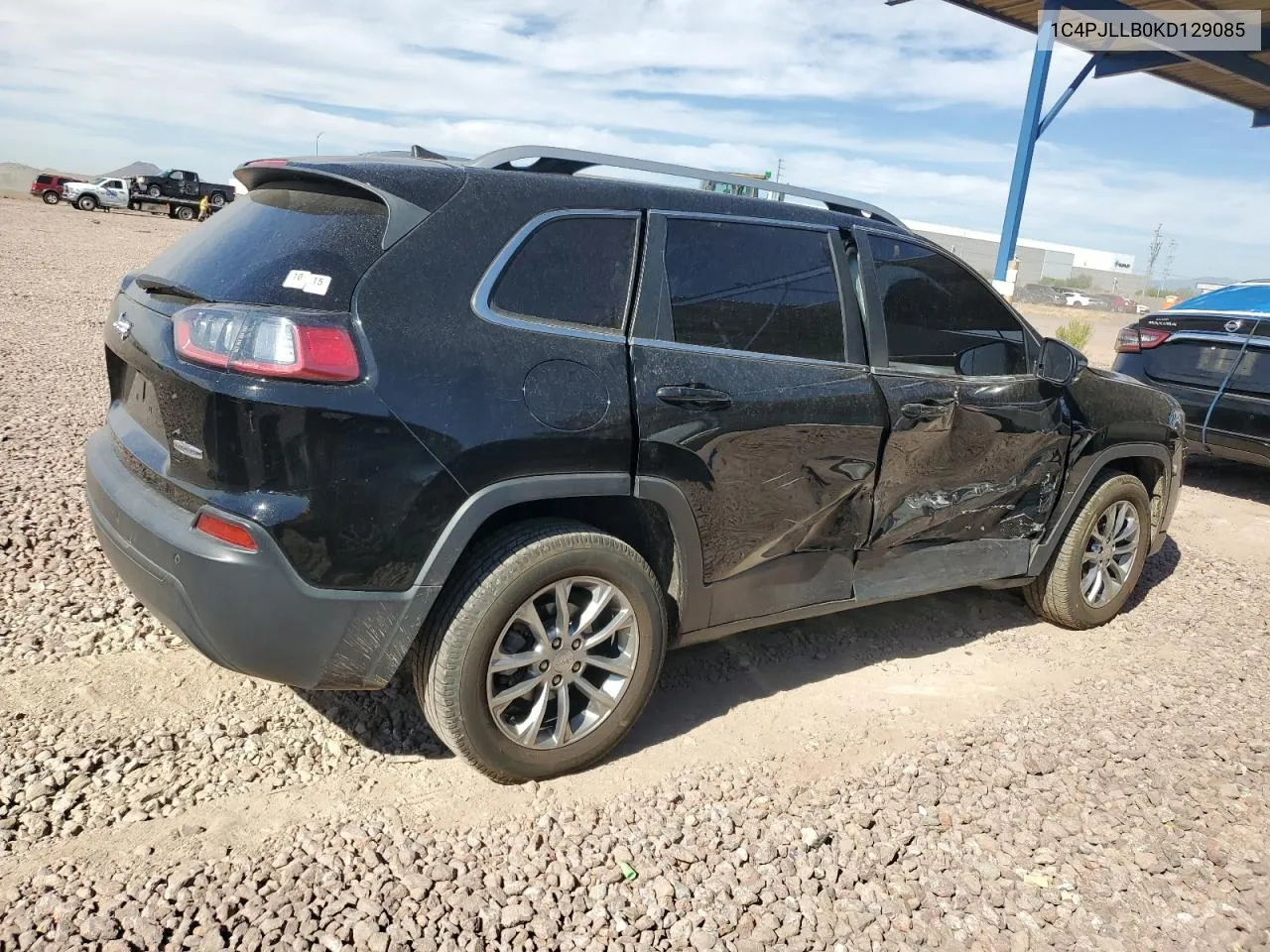 2019 Jeep Cherokee Latitude Plus VIN: 1C4PJLLB0KD129085 Lot: 79021694