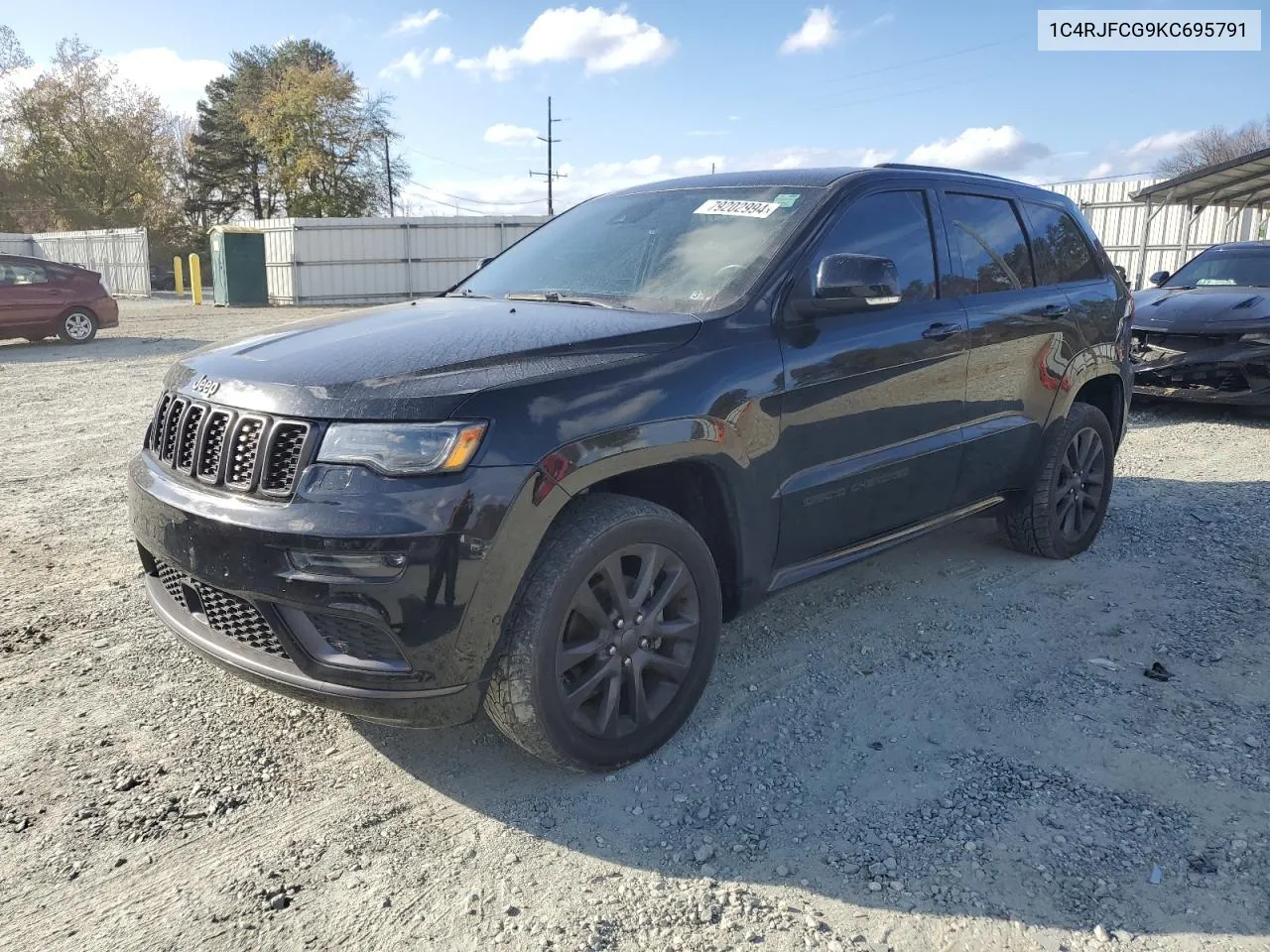 2019 Jeep Grand Cherokee Overland VIN: 1C4RJFCG9KC695791 Lot: 79202994