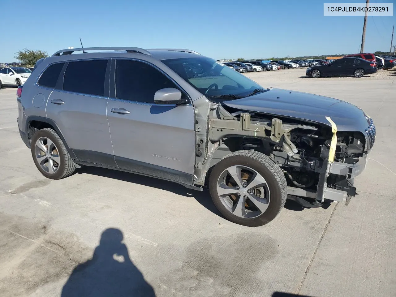 2019 Jeep Cherokee Limited VIN: 1C4PJLDB4KD278291 Lot: 79308074