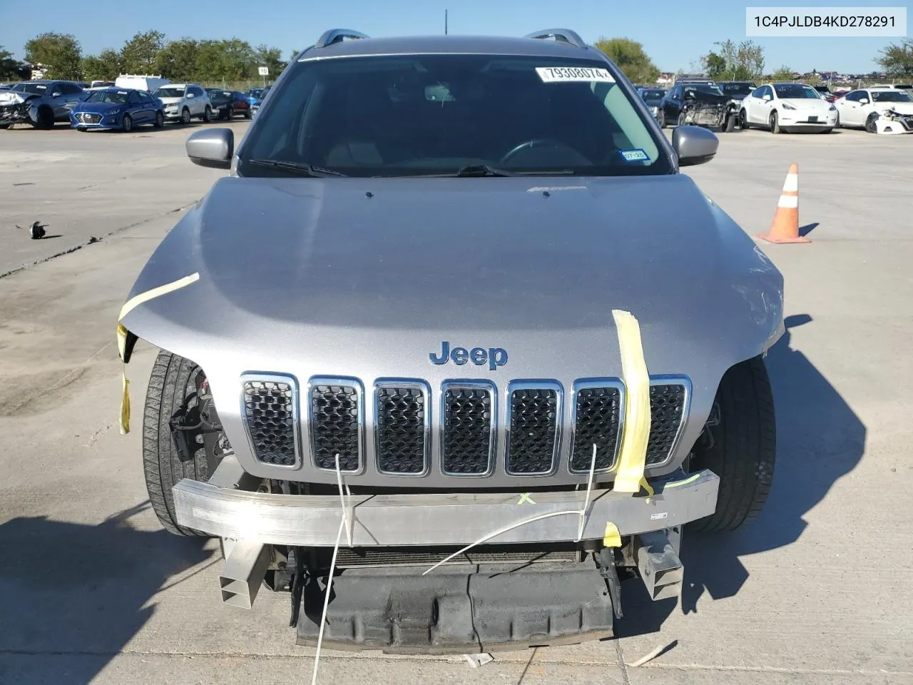 2019 Jeep Cherokee Limited VIN: 1C4PJLDB4KD278291 Lot: 79308074