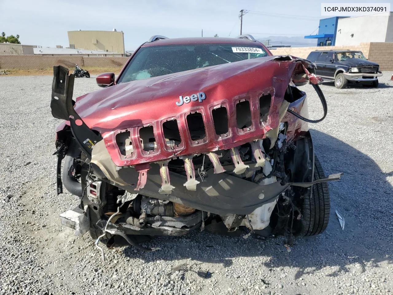 2019 Jeep Cherokee Limited VIN: 1C4PJMDX3KD374091 Lot: 79333854