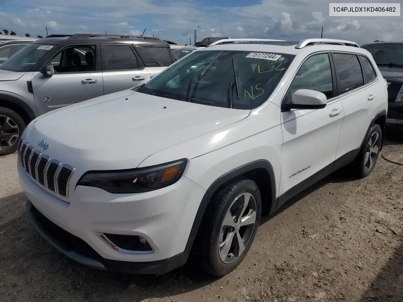 2019 Jeep Cherokee Limited VIN: 1C4PJLDX1KD406482 Lot: 79355564