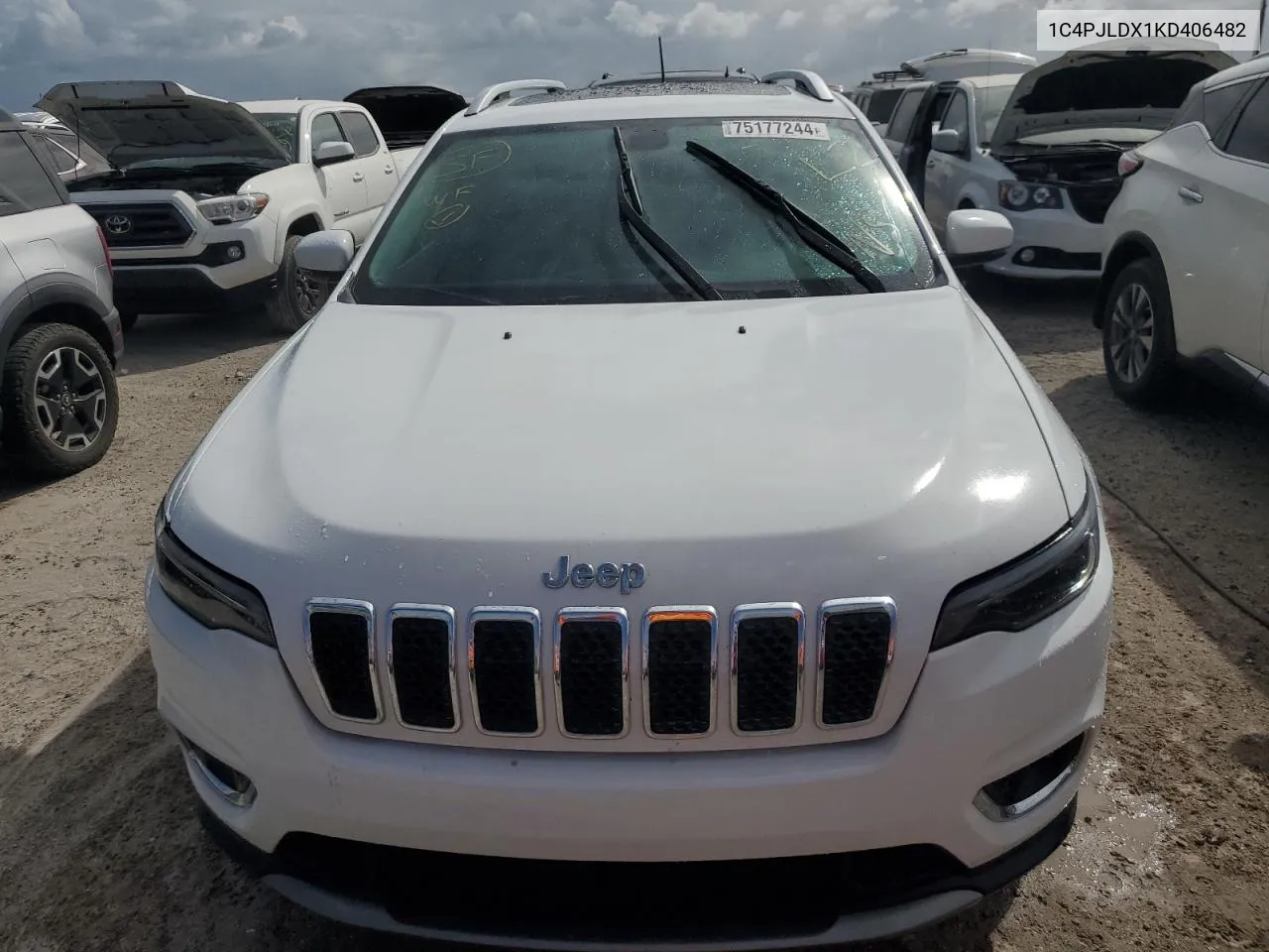 2019 Jeep Cherokee Limited VIN: 1C4PJLDX1KD406482 Lot: 79355564