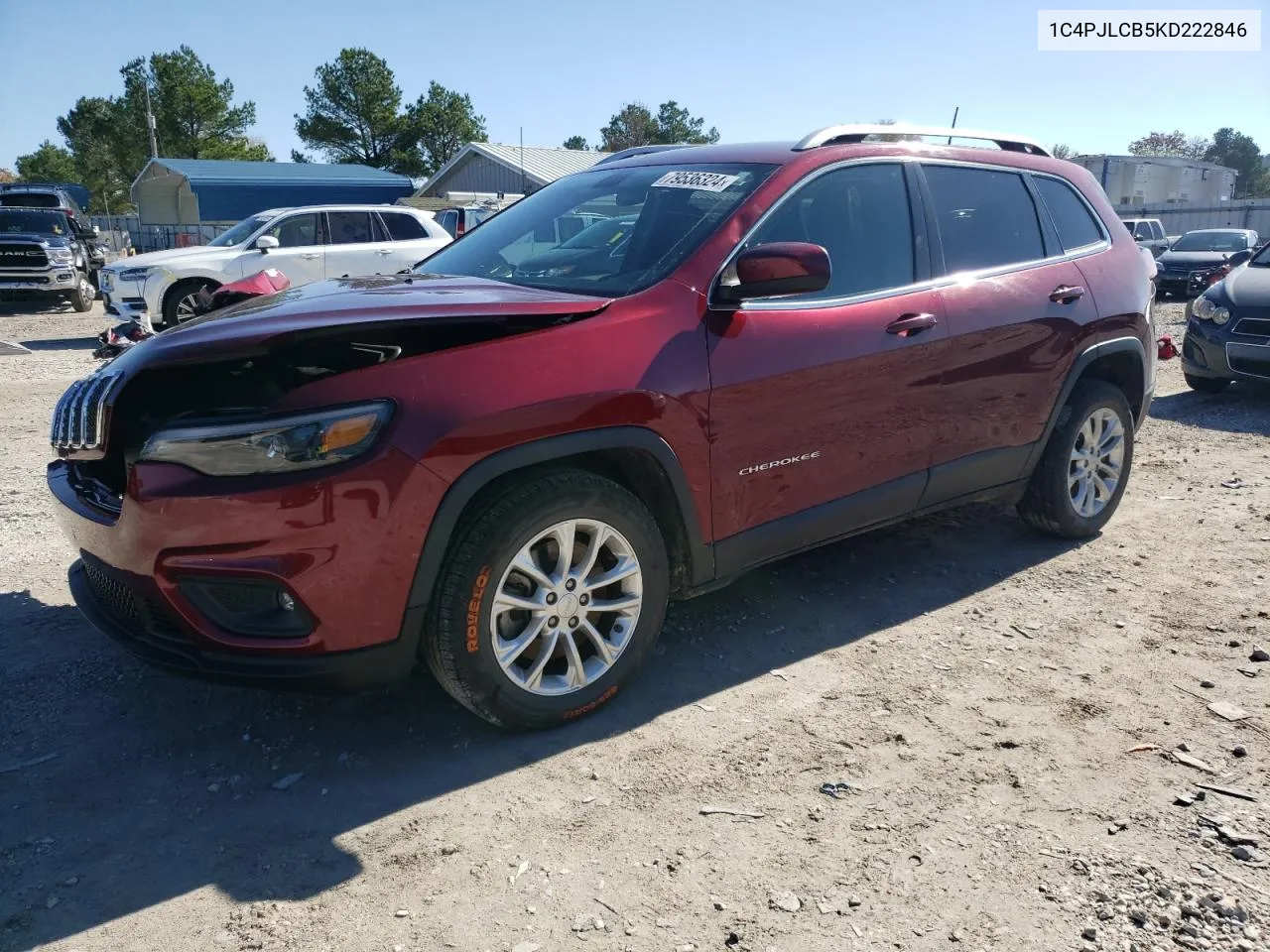 2019 Jeep Cherokee Latitude VIN: 1C4PJLCB5KD222846 Lot: 79536324