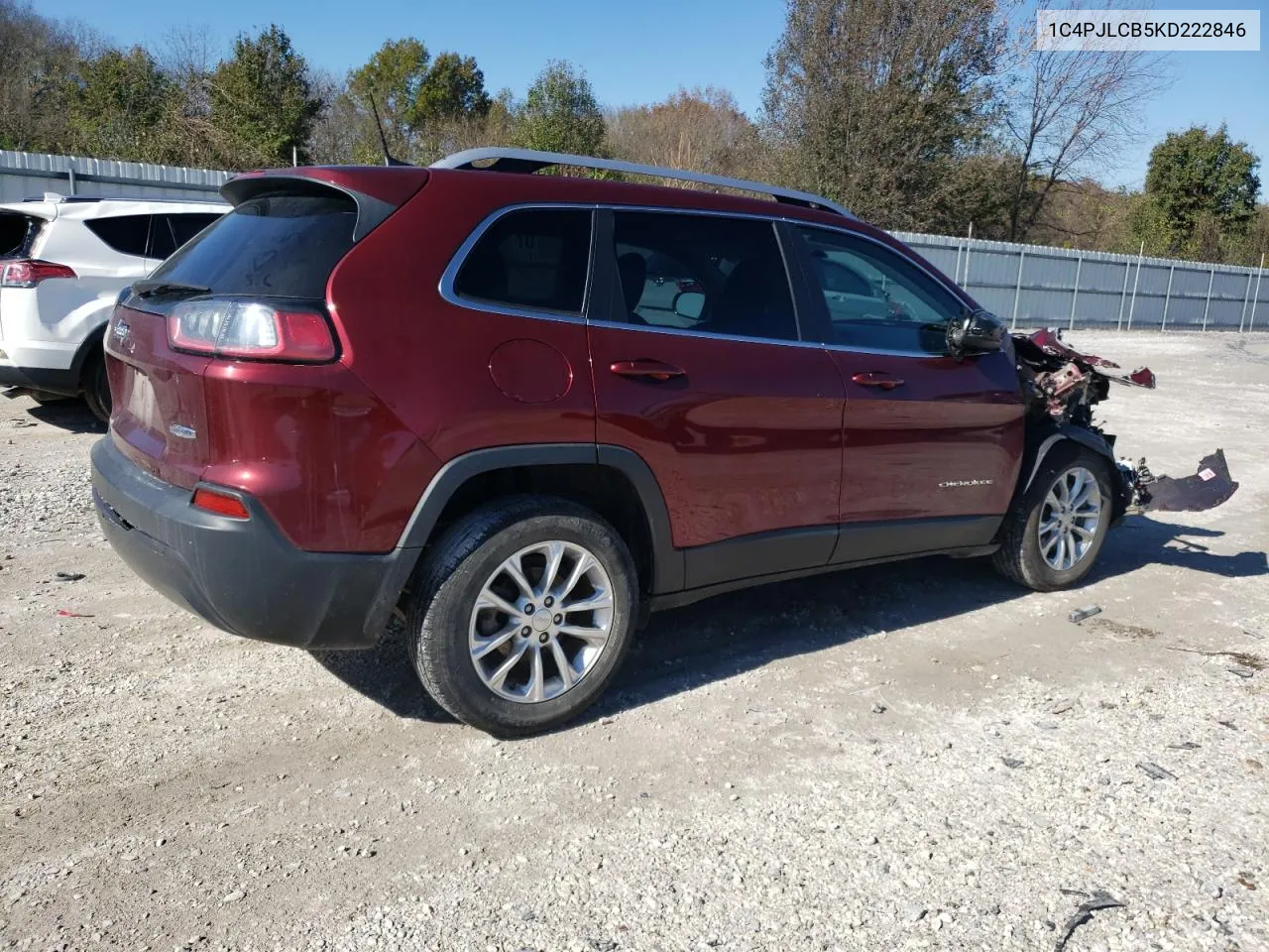 2019 Jeep Cherokee Latitude VIN: 1C4PJLCB5KD222846 Lot: 79536324