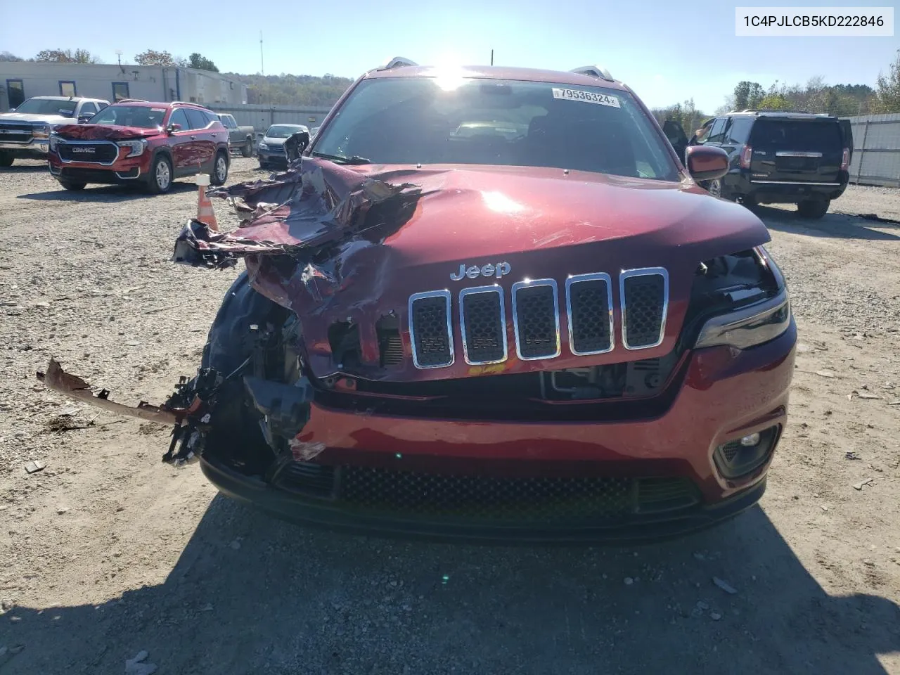 2019 Jeep Cherokee Latitude VIN: 1C4PJLCB5KD222846 Lot: 79536324