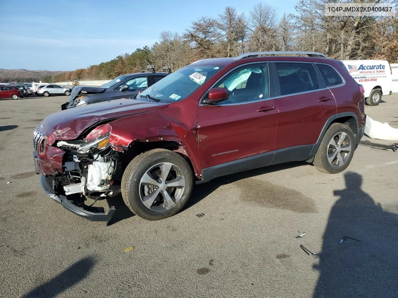 2019 Jeep Cherokee Limited VIN: 1C4PJMDX2KD400437 Lot: 79652864