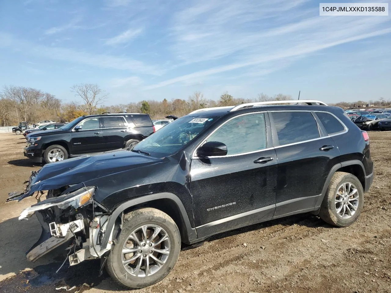 2019 Jeep Cherokee Latitude Plus VIN: 1C4PJMLXXKD135588 Lot: 79747644