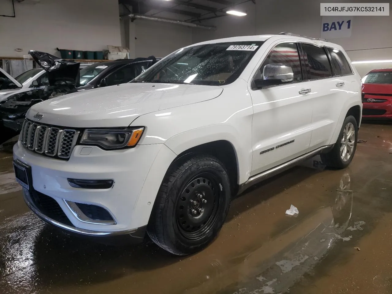 2019 Jeep Grand Cherokee Summit VIN: 1C4RJFJG7KC532141 Lot: 79763714