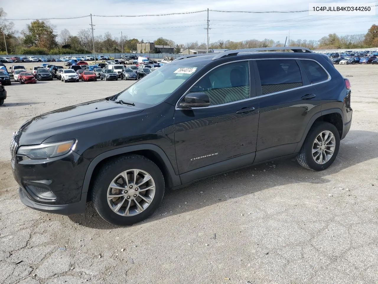 2019 Jeep Cherokee Latitude Plus VIN: 1C4PJLLB4KD344260 Lot: 79844074