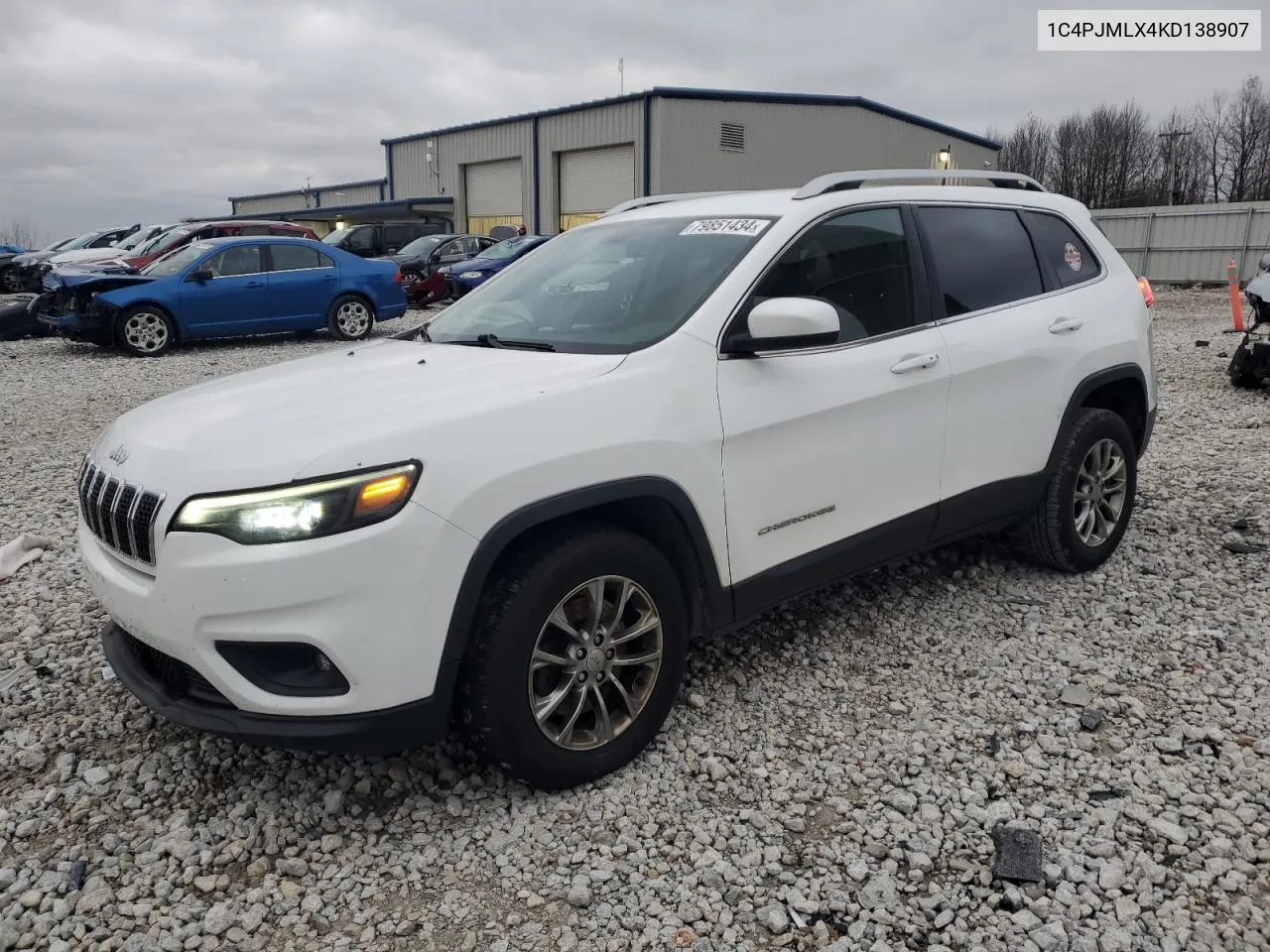 2019 Jeep Cherokee Latitude Plus VIN: 1C4PJMLX4KD138907 Lot: 79851434