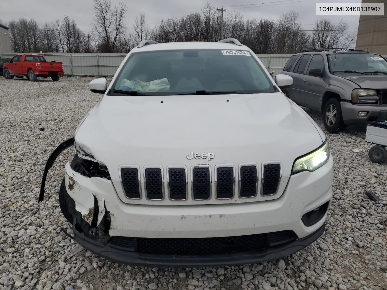 2019 Jeep Cherokee Latitude Plus VIN: 1C4PJMLX4KD138907 Lot: 79851434