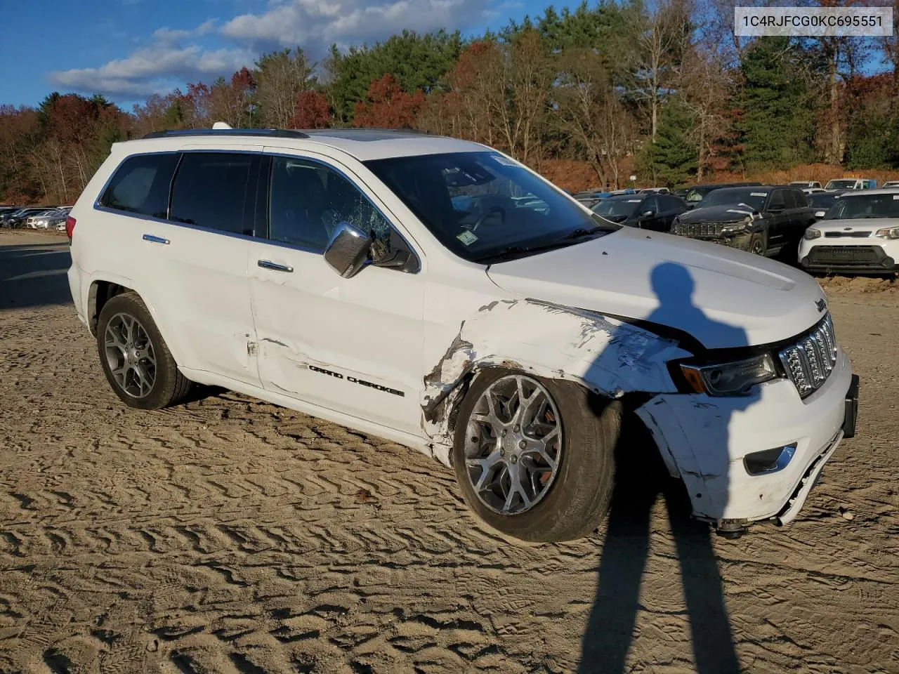 2019 Jeep Grand Cherokee Overland VIN: 1C4RJFCG0KC695551 Lot: 79885644