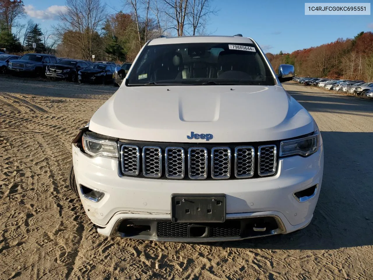 2019 Jeep Grand Cherokee Overland VIN: 1C4RJFCG0KC695551 Lot: 79885644