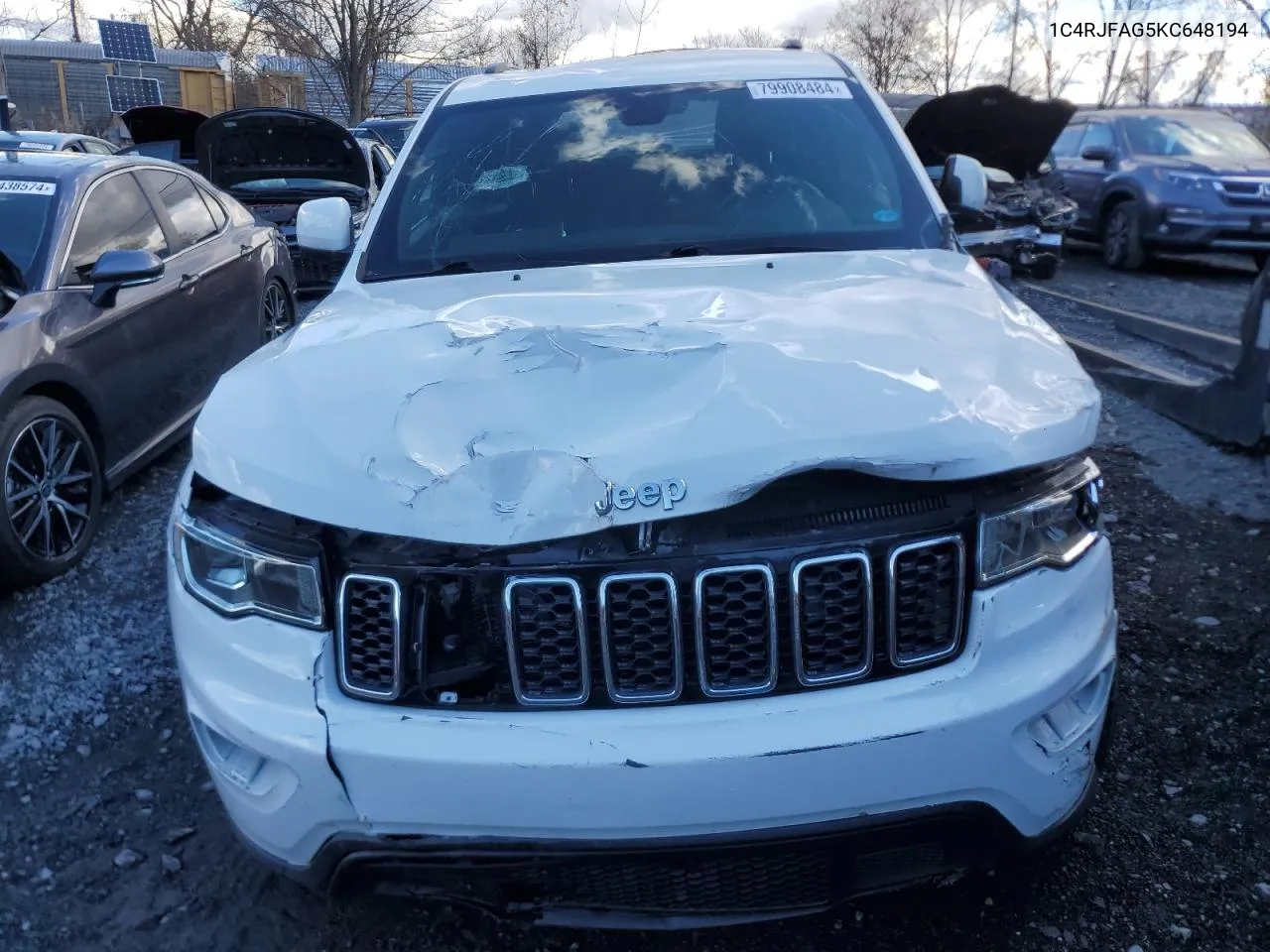 2019 Jeep Grand Cherokee Laredo VIN: 1C4RJFAG5KC648194 Lot: 79908484