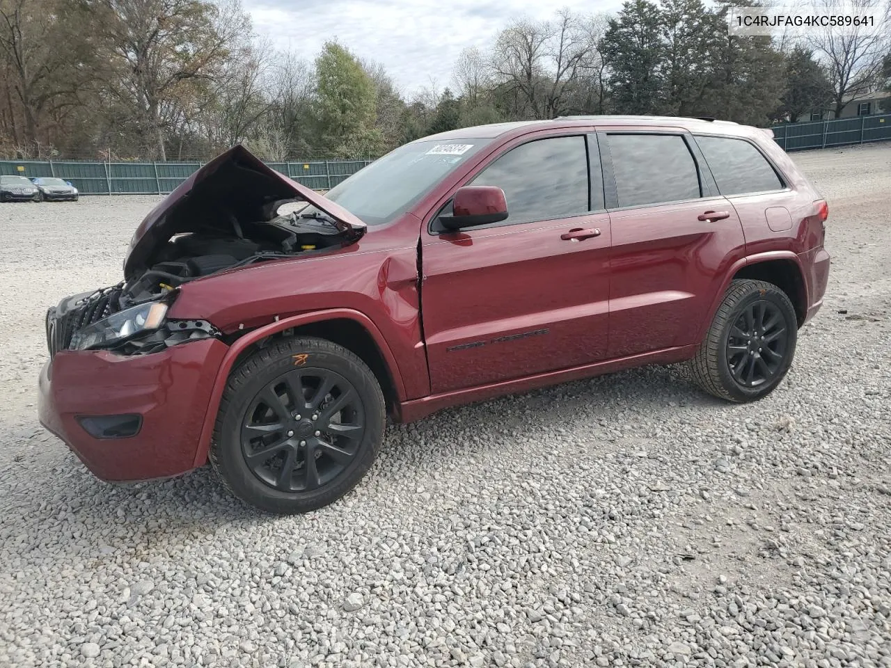 2019 Jeep Grand Cherokee Laredo VIN: 1C4RJFAG4KC589641 Lot: 80246374