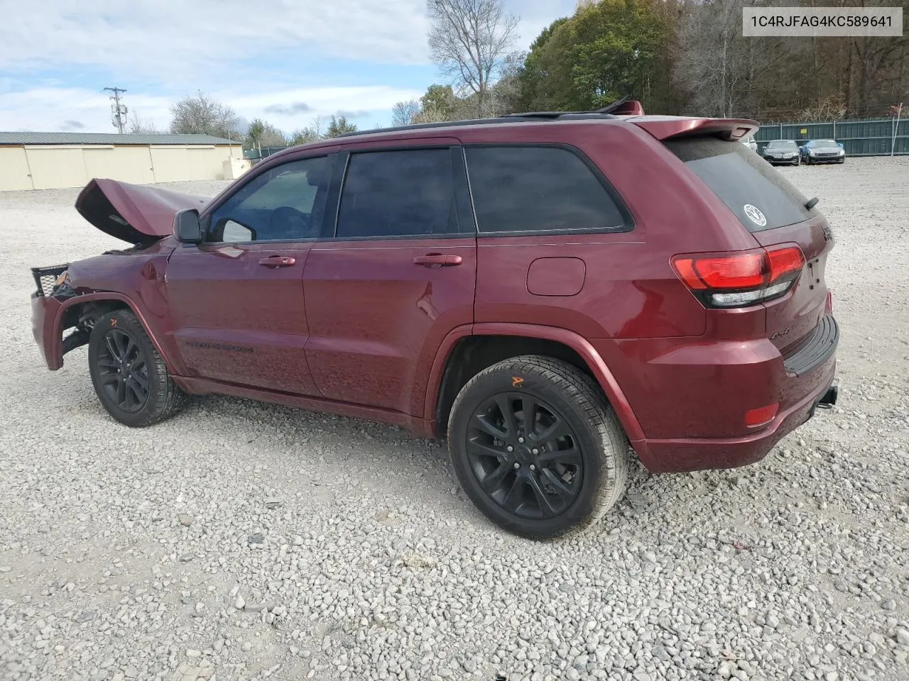 2019 Jeep Grand Cherokee Laredo VIN: 1C4RJFAG4KC589641 Lot: 80246374