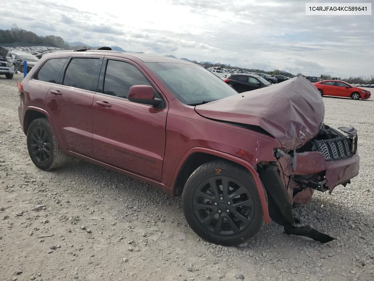 2019 Jeep Grand Cherokee Laredo VIN: 1C4RJFAG4KC589641 Lot: 80246374