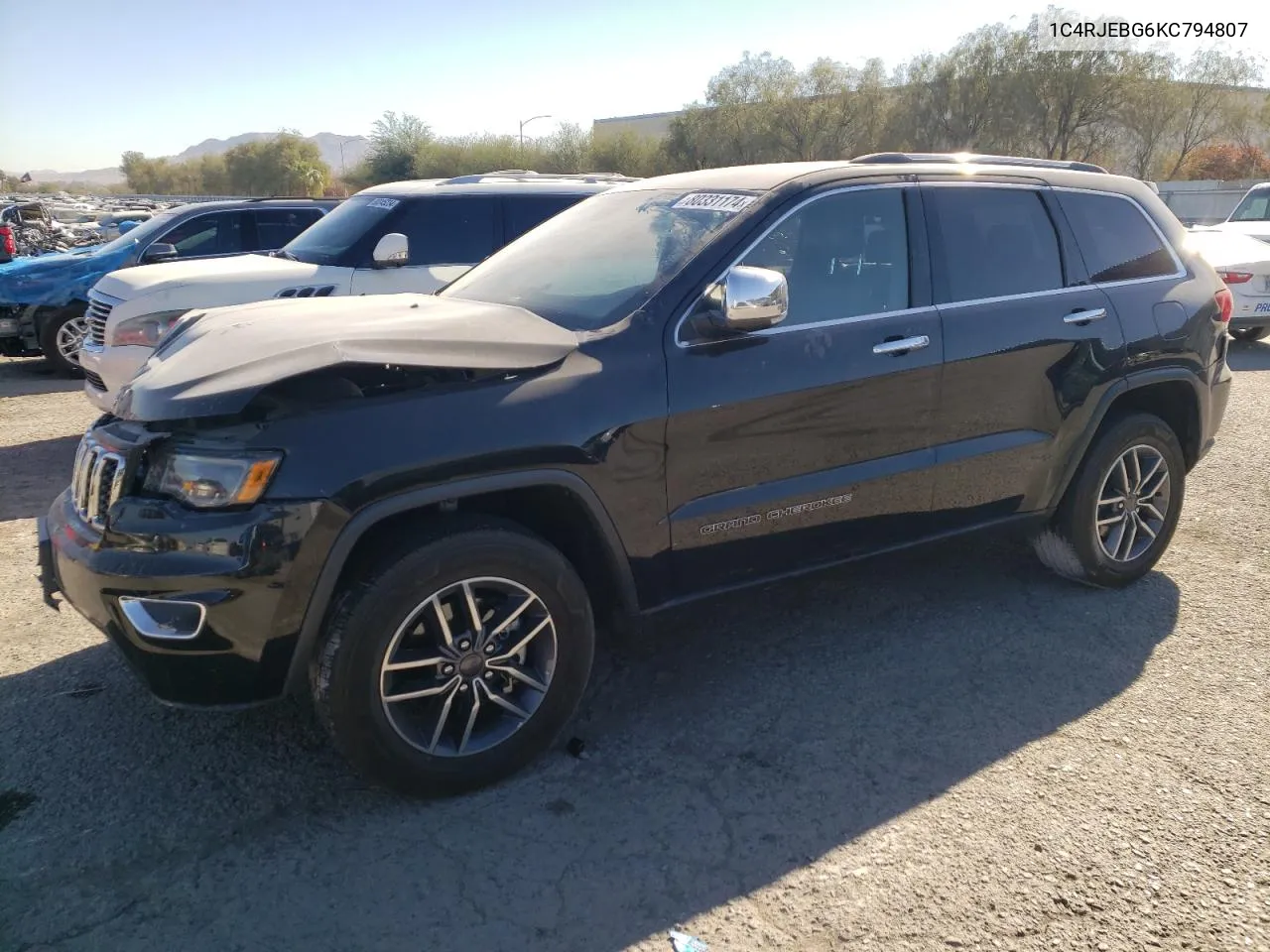 2019 Jeep Grand Cherokee Limited VIN: 1C4RJEBG6KC794807 Lot: 80331174