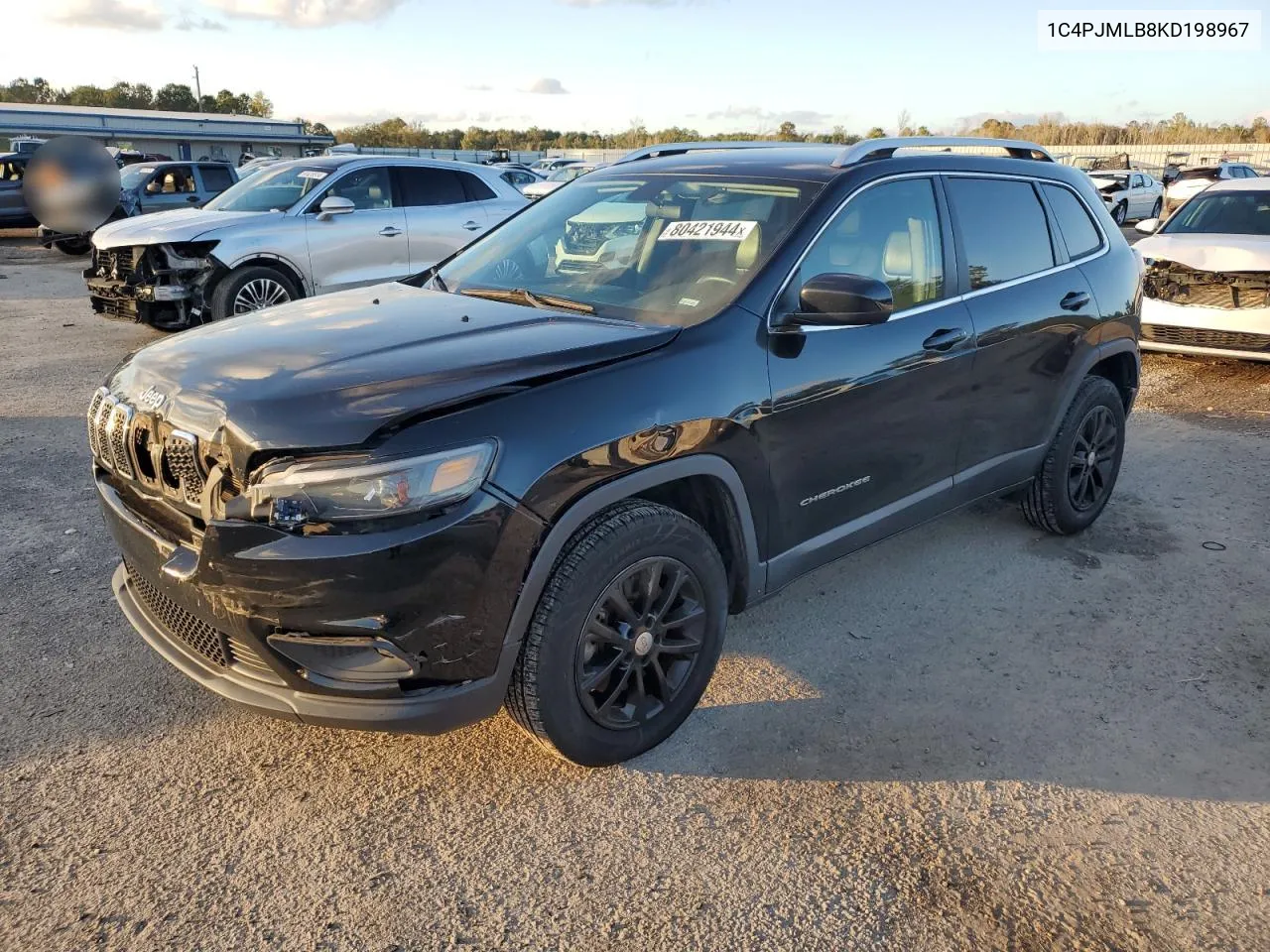 2019 Jeep Cherokee Latitude Plus VIN: 1C4PJMLB8KD198967 Lot: 80421944