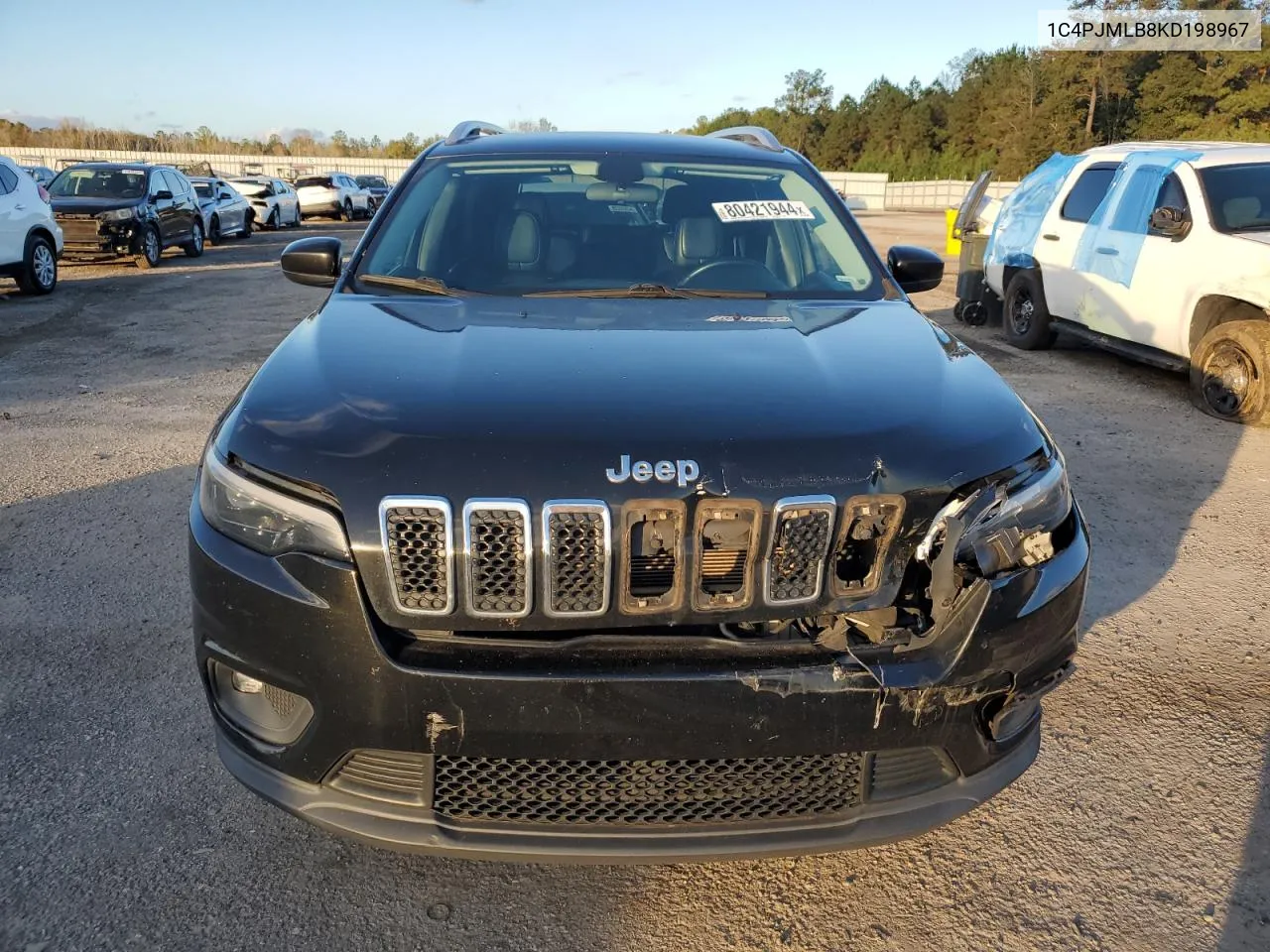 2019 Jeep Cherokee Latitude Plus VIN: 1C4PJMLB8KD198967 Lot: 80421944