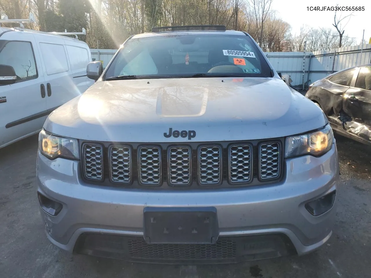 2019 Jeep Grand Cherokee Laredo VIN: 1C4RJFAG3KC565685 Lot: 80505954