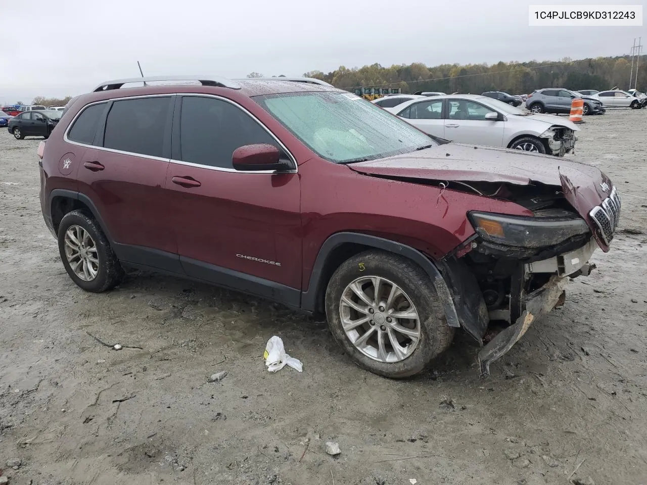 2019 Jeep Cherokee Latitude VIN: 1C4PJLCB9KD312243 Lot: 80591124