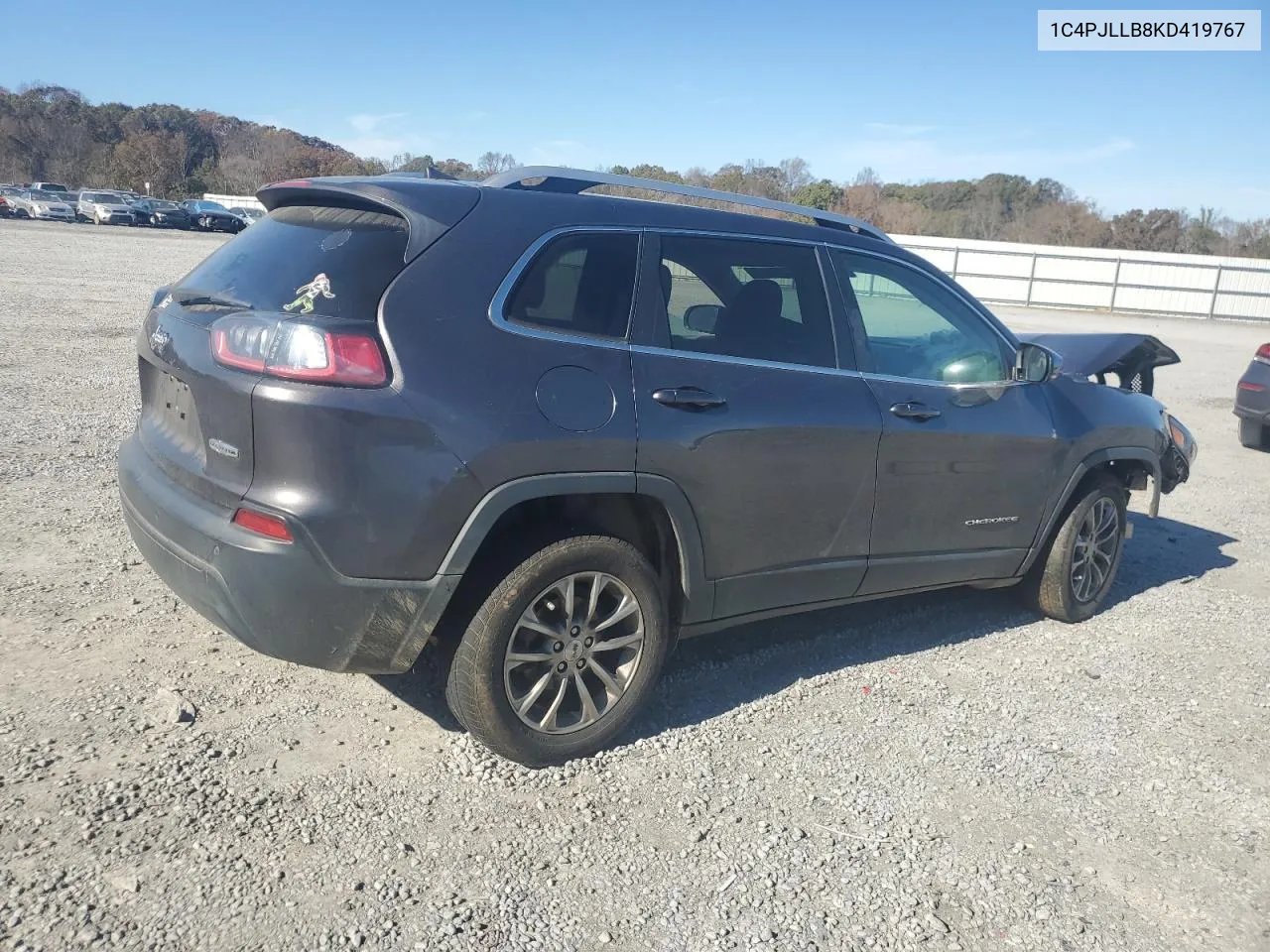 2019 Jeep Cherokee Latitude Plus VIN: 1C4PJLLB8KD419767 Lot: 80710964