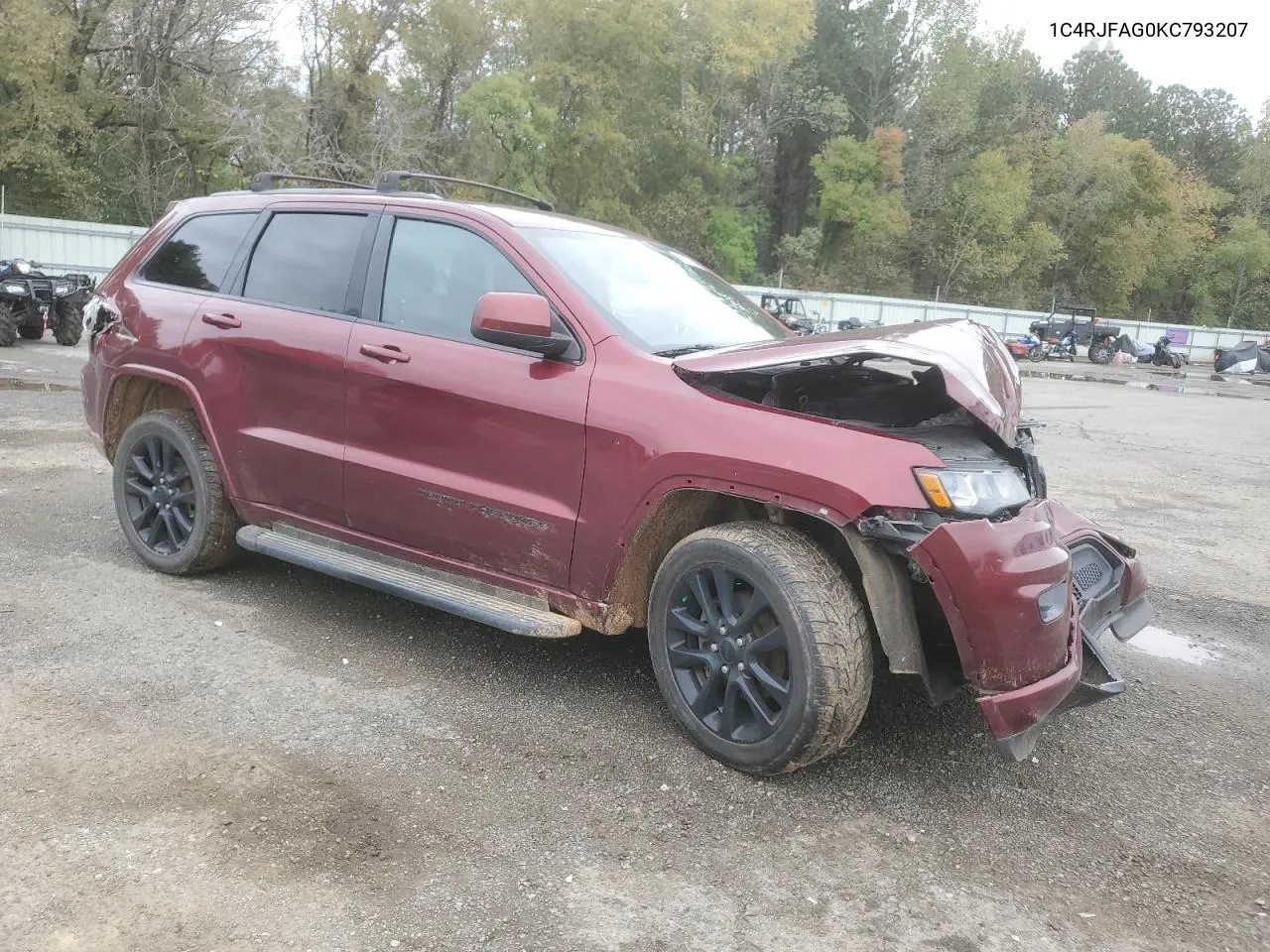 2019 Jeep Grand Cherokee Laredo VIN: 1C4RJFAG0KC793207 Lot: 80974934