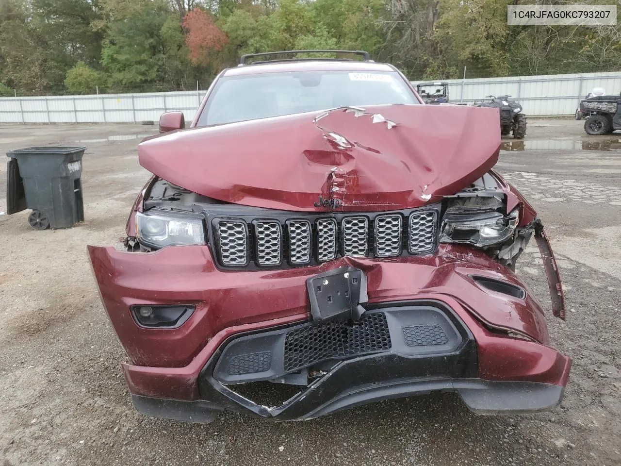 2019 Jeep Grand Cherokee Laredo VIN: 1C4RJFAG0KC793207 Lot: 80974934