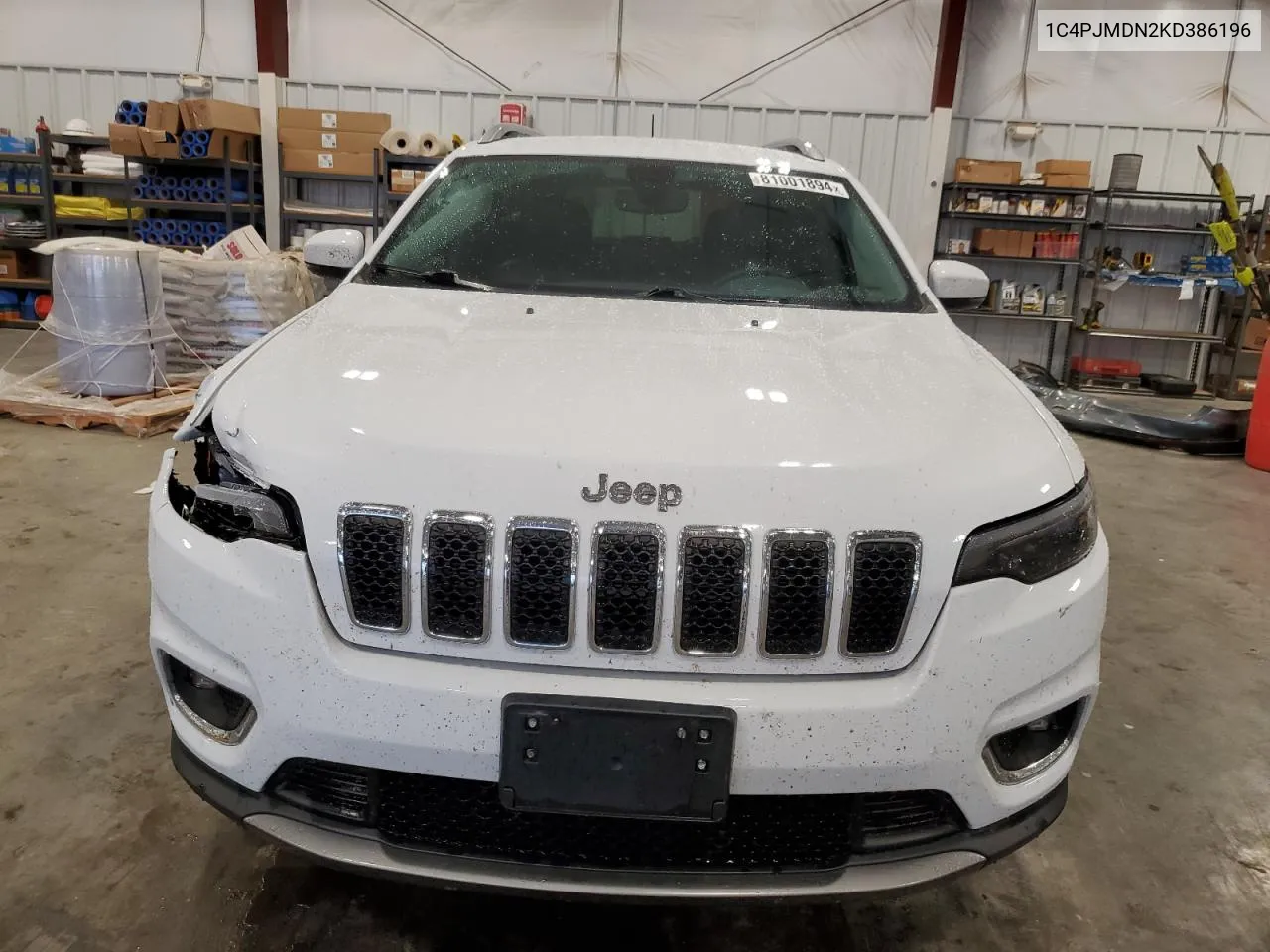 2019 Jeep Cherokee Limited VIN: 1C4PJMDN2KD386196 Lot: 81001894