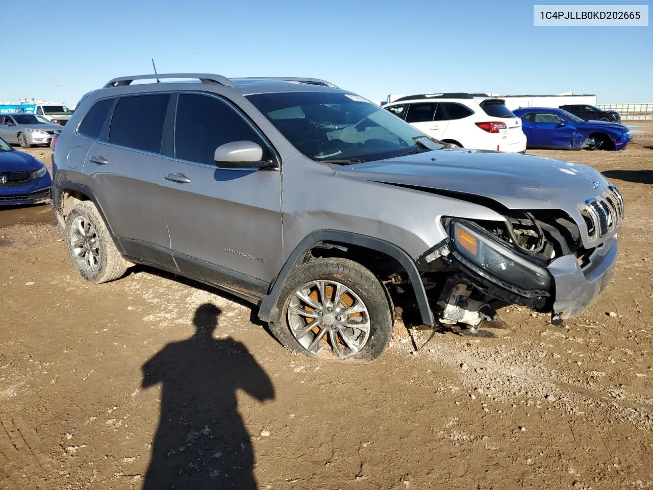 2019 Jeep Cherokee Latitude Plus VIN: 1C4PJLLB0KD202665 Lot: 81088094