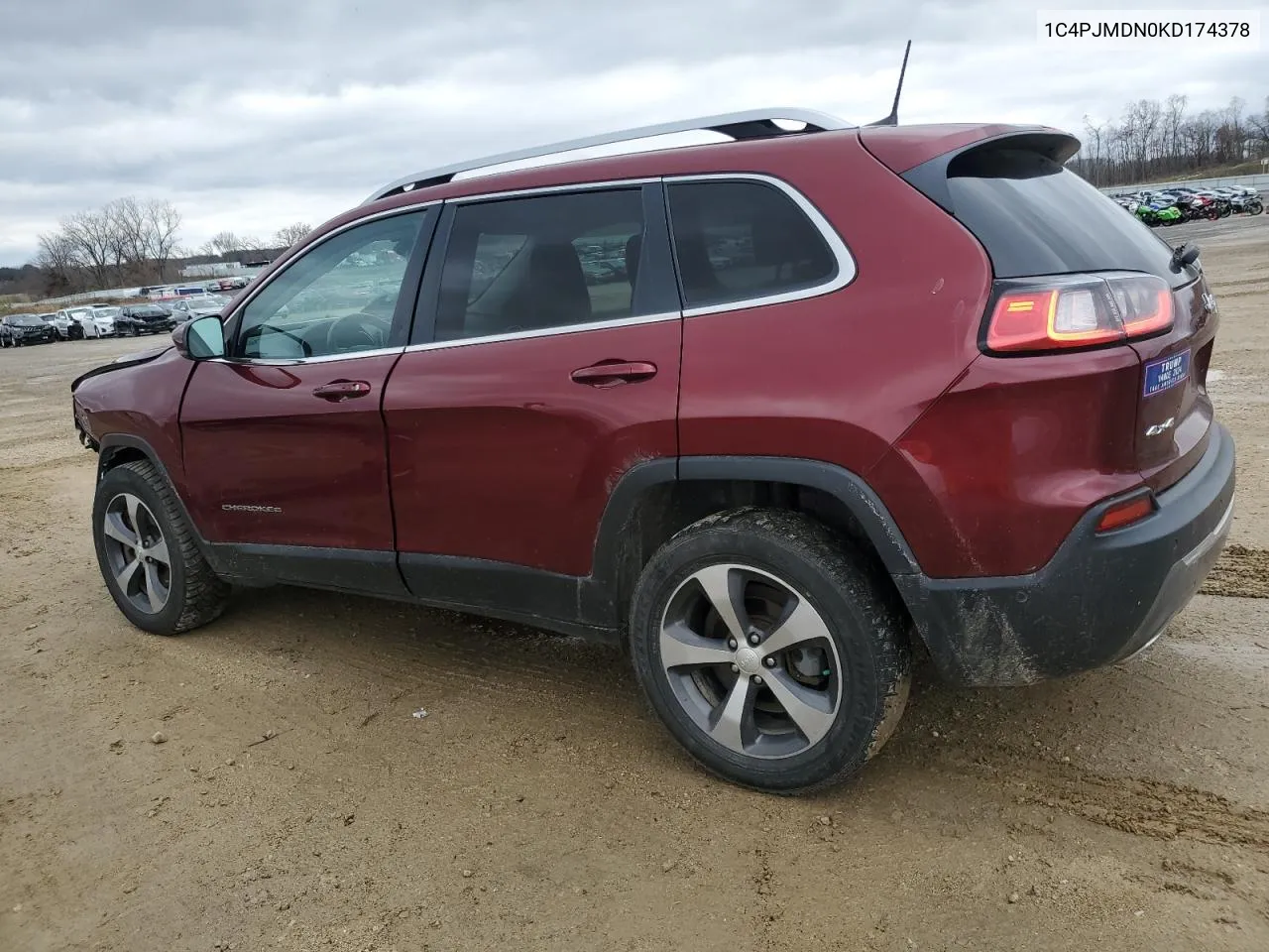 2019 Jeep Cherokee Limited VIN: 1C4PJMDN0KD174378 Lot: 81162374