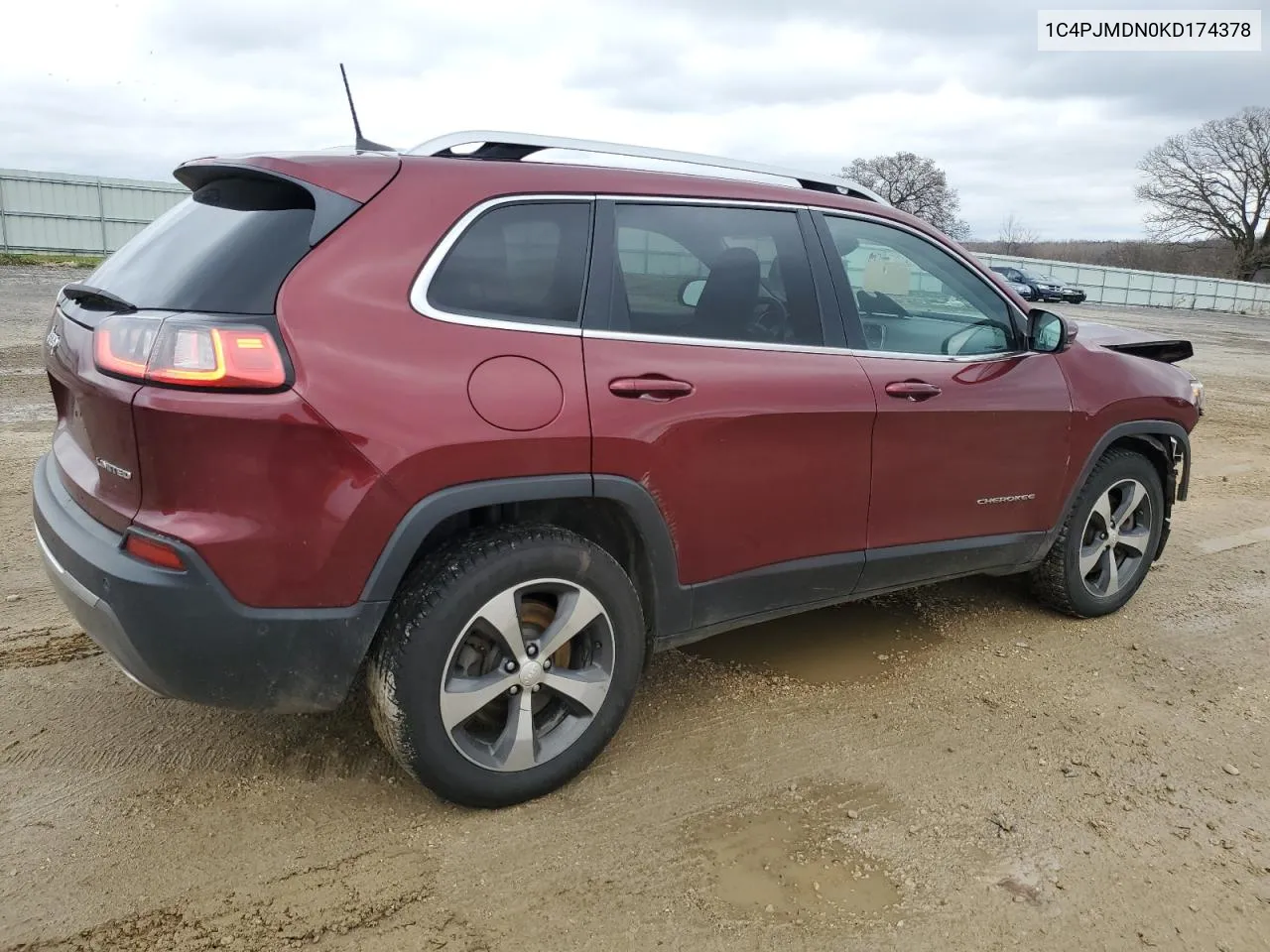 2019 Jeep Cherokee Limited VIN: 1C4PJMDN0KD174378 Lot: 81162374