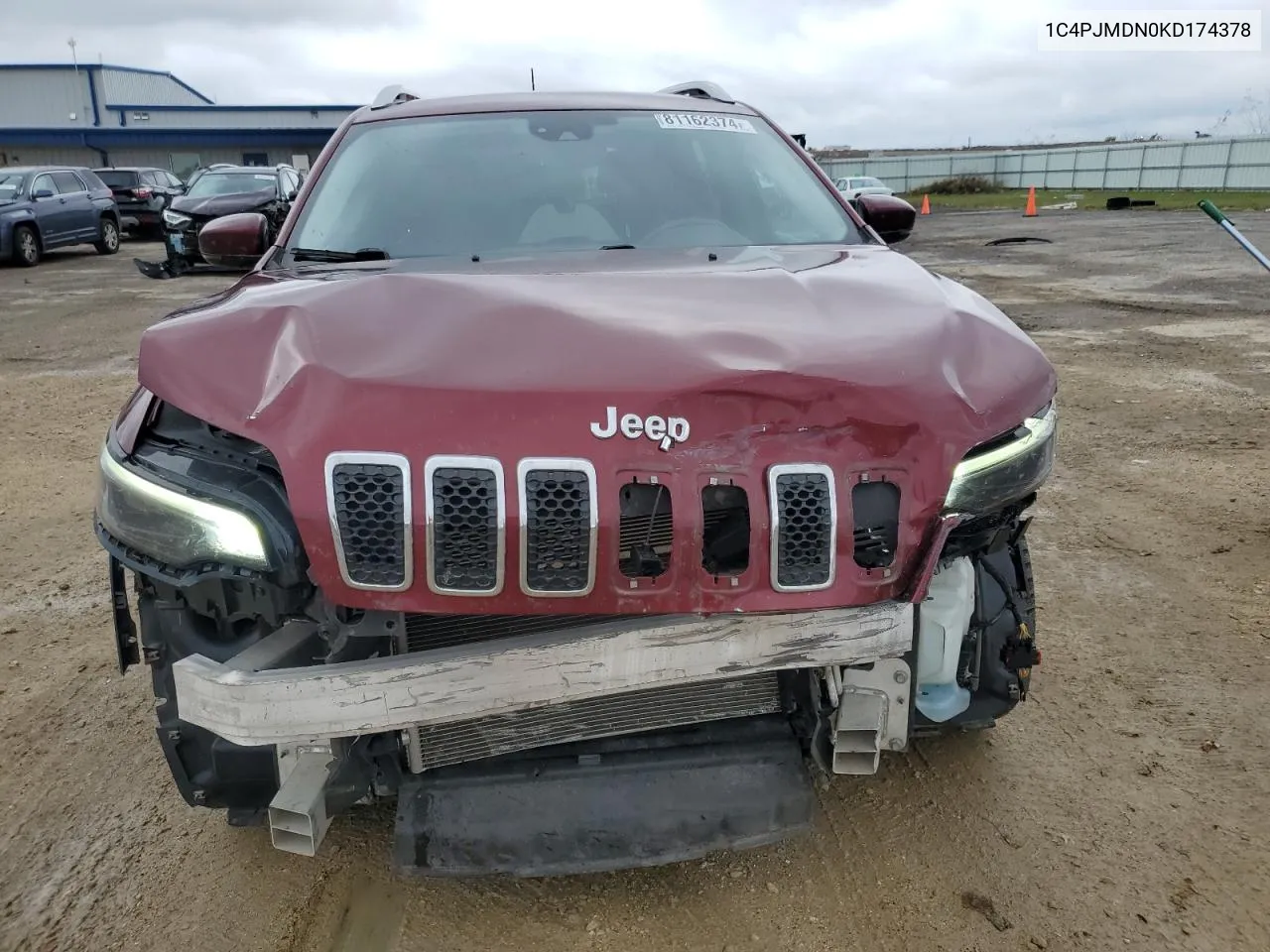 2019 Jeep Cherokee Limited VIN: 1C4PJMDN0KD174378 Lot: 81162374