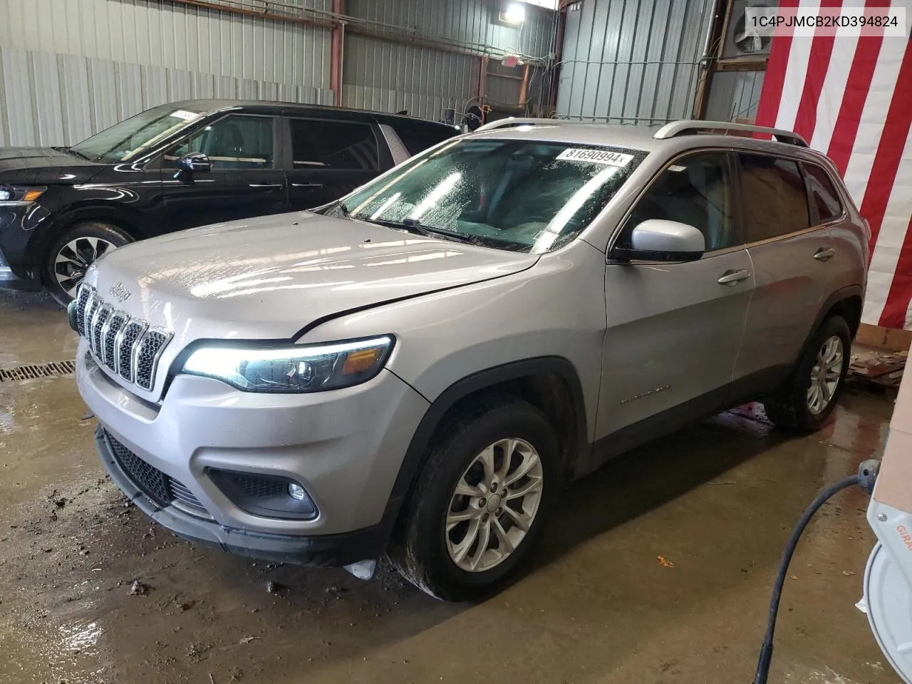 2019 Jeep Cherokee Latitude VIN: 1C4PJMCB2KD394824 Lot: 81690994