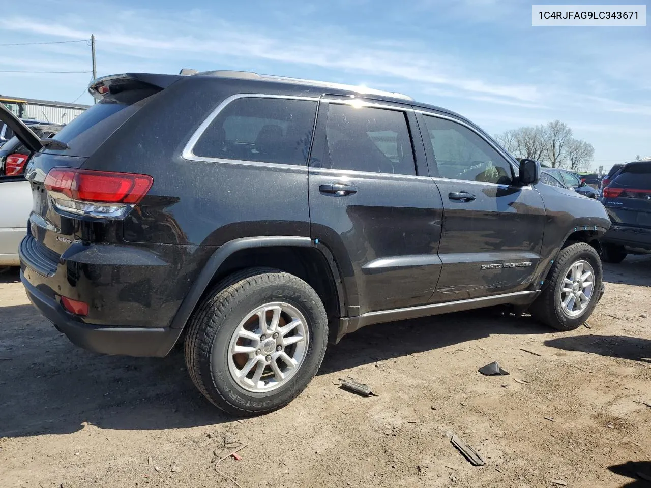 2020 Jeep Grand Cherokee Laredo VIN: 1C4RJFAG9LC343671 Lot: 50855684