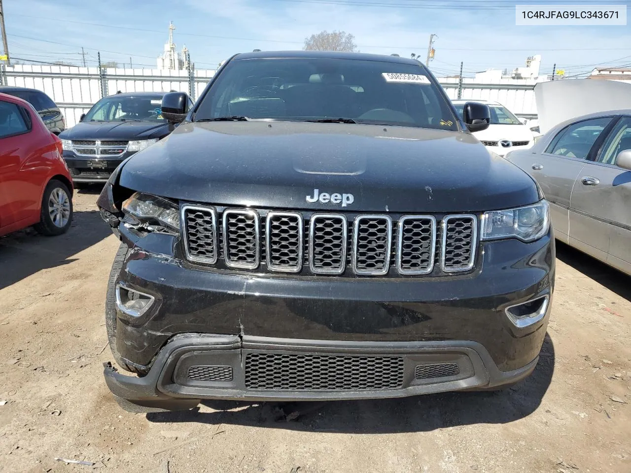 2020 Jeep Grand Cherokee Laredo VIN: 1C4RJFAG9LC343671 Lot: 50855684