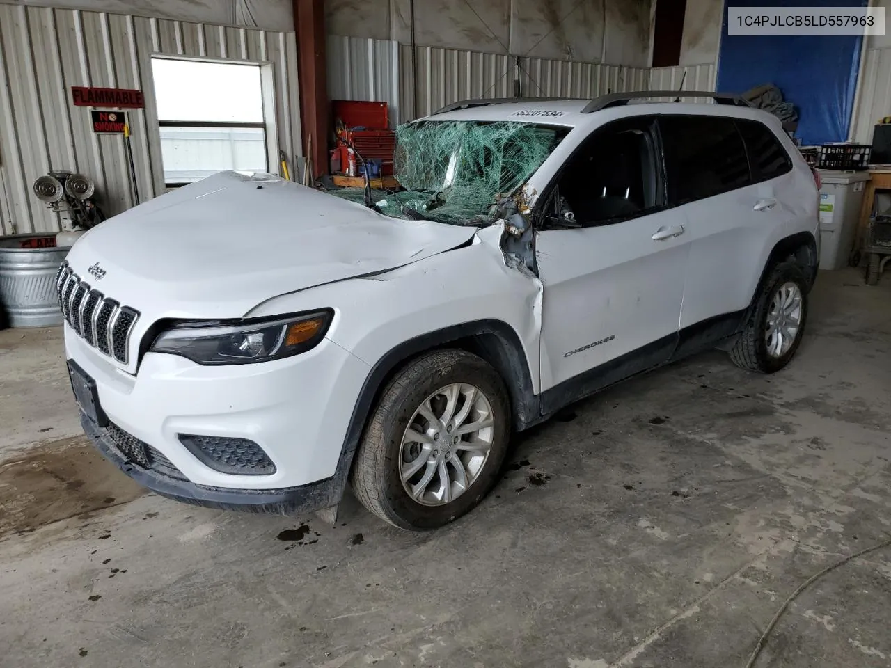 2020 Jeep Cherokee Latitude VIN: 1C4PJLCB5LD557963 Lot: 52237534