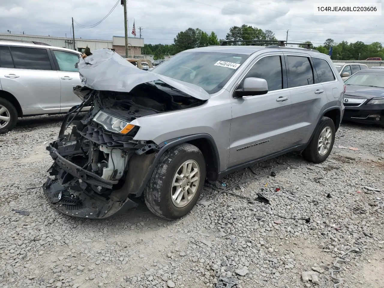 2020 Jeep Grand Cherokee Laredo VIN: 1C4RJEAG8LC203606 Lot: 54064044