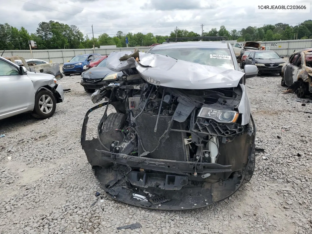 2020 Jeep Grand Cherokee Laredo VIN: 1C4RJEAG8LC203606 Lot: 54064044