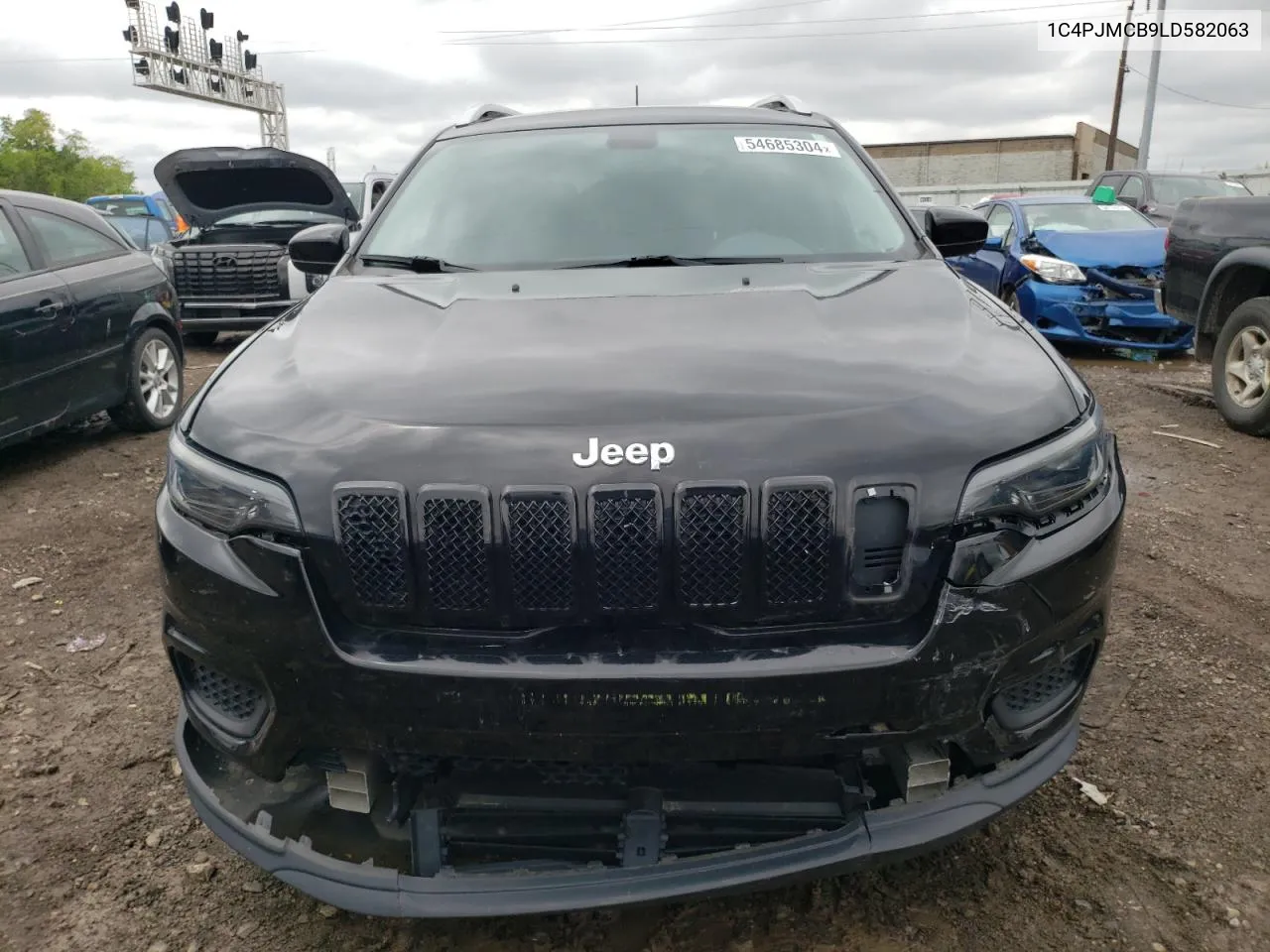 2020 Jeep Cherokee Latitude VIN: 1C4PJMCB9LD582063 Lot: 54685304