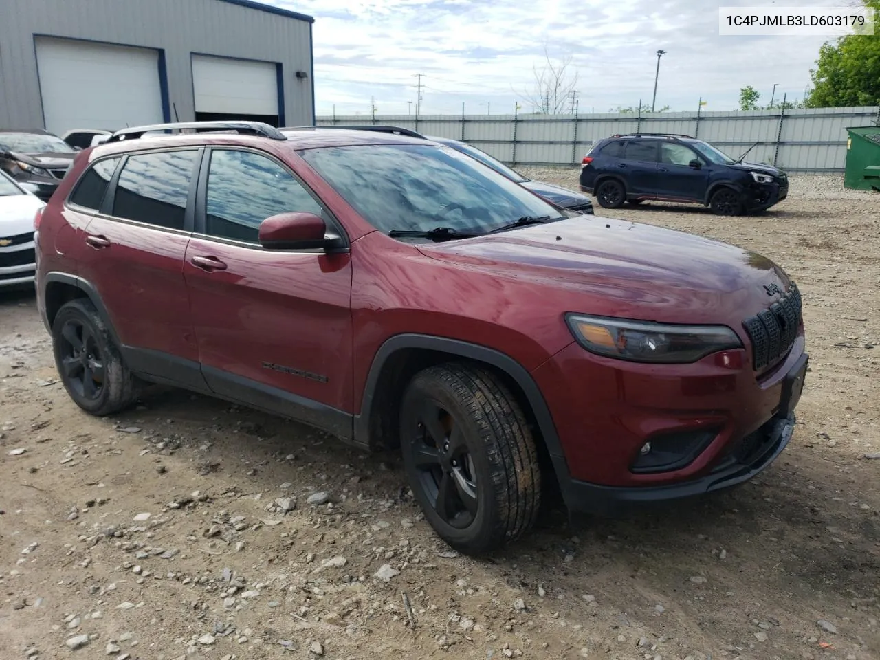 2020 Jeep Cherokee Latitude Plus VIN: 1C4PJMLB3LD603179 Lot: 56113904