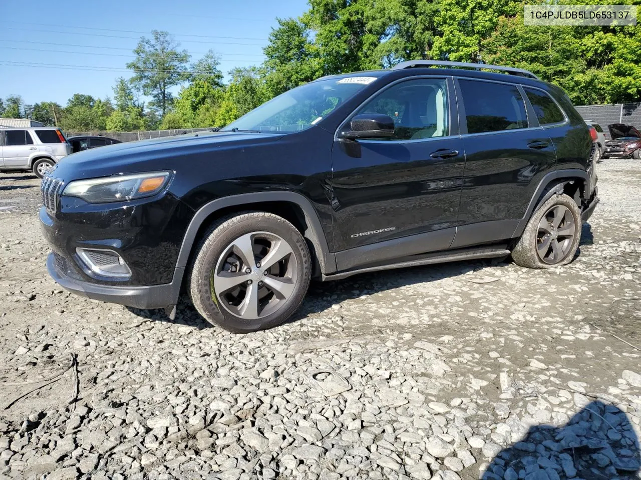 2020 Jeep Cherokee Limited VIN: 1C4PJLDB5LD653137 Lot: 56822444