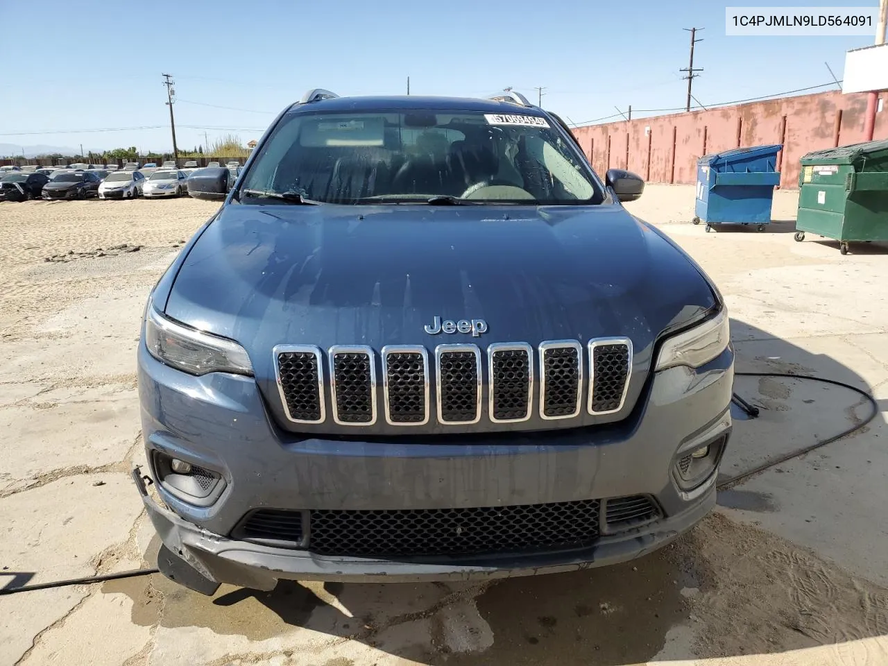 2020 Jeep Cherokee Latitude Plus VIN: 1C4PJMLN9LD564091 Lot: 57069494