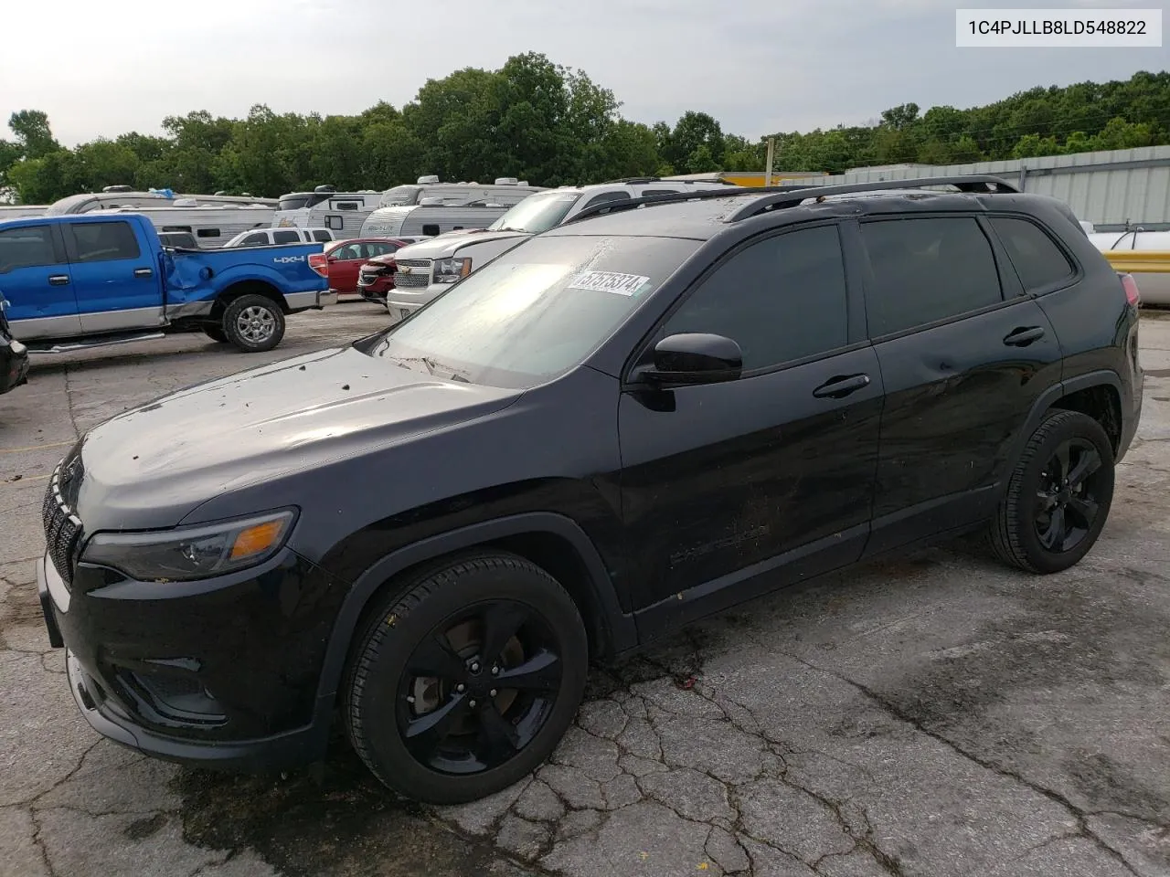 2020 Jeep Cherokee Latitude Plus VIN: 1C4PJLLB8LD548822 Lot: 57575374