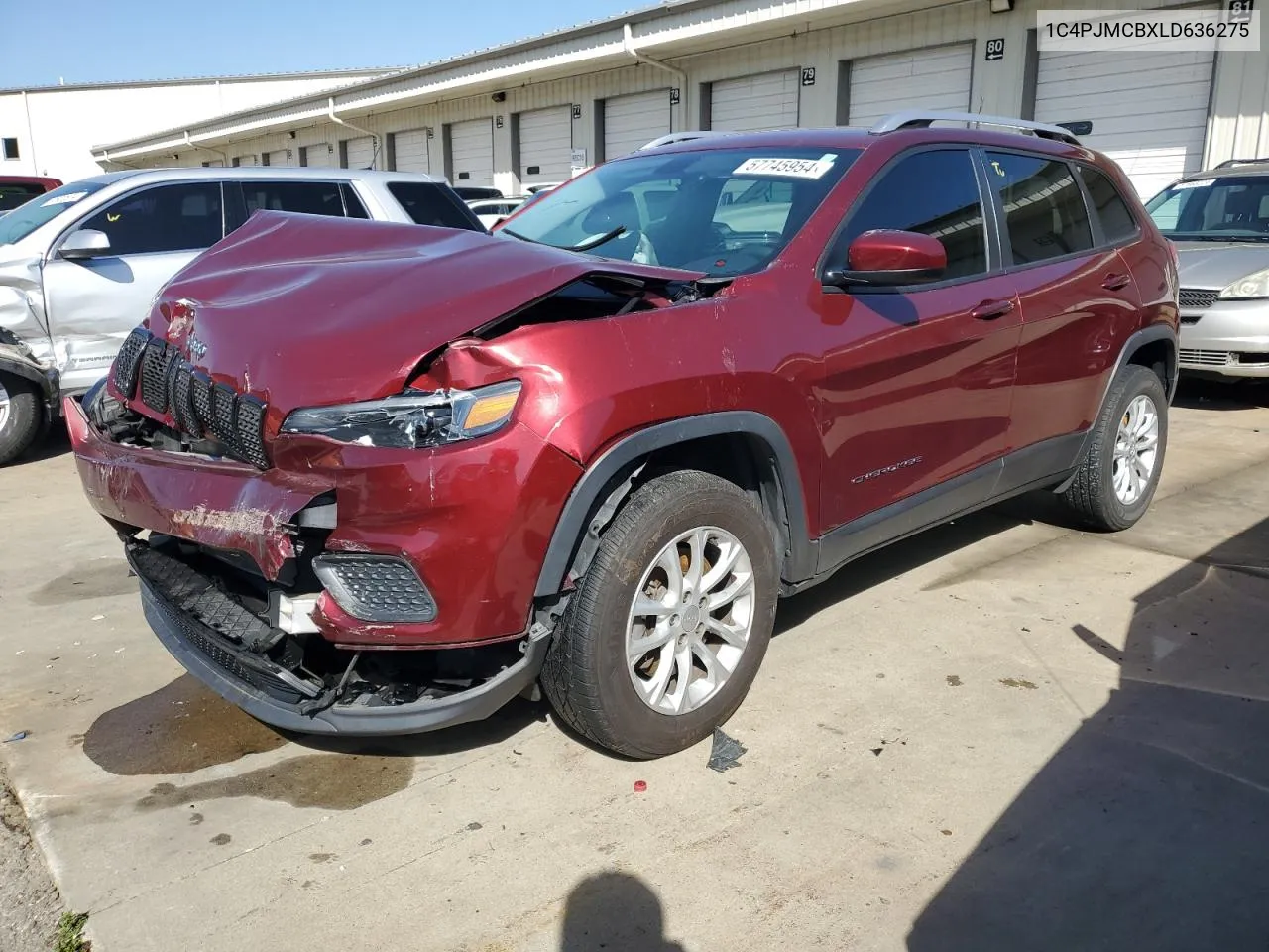 2020 Jeep Cherokee Latitude VIN: 1C4PJMCBXLD636275 Lot: 57745954