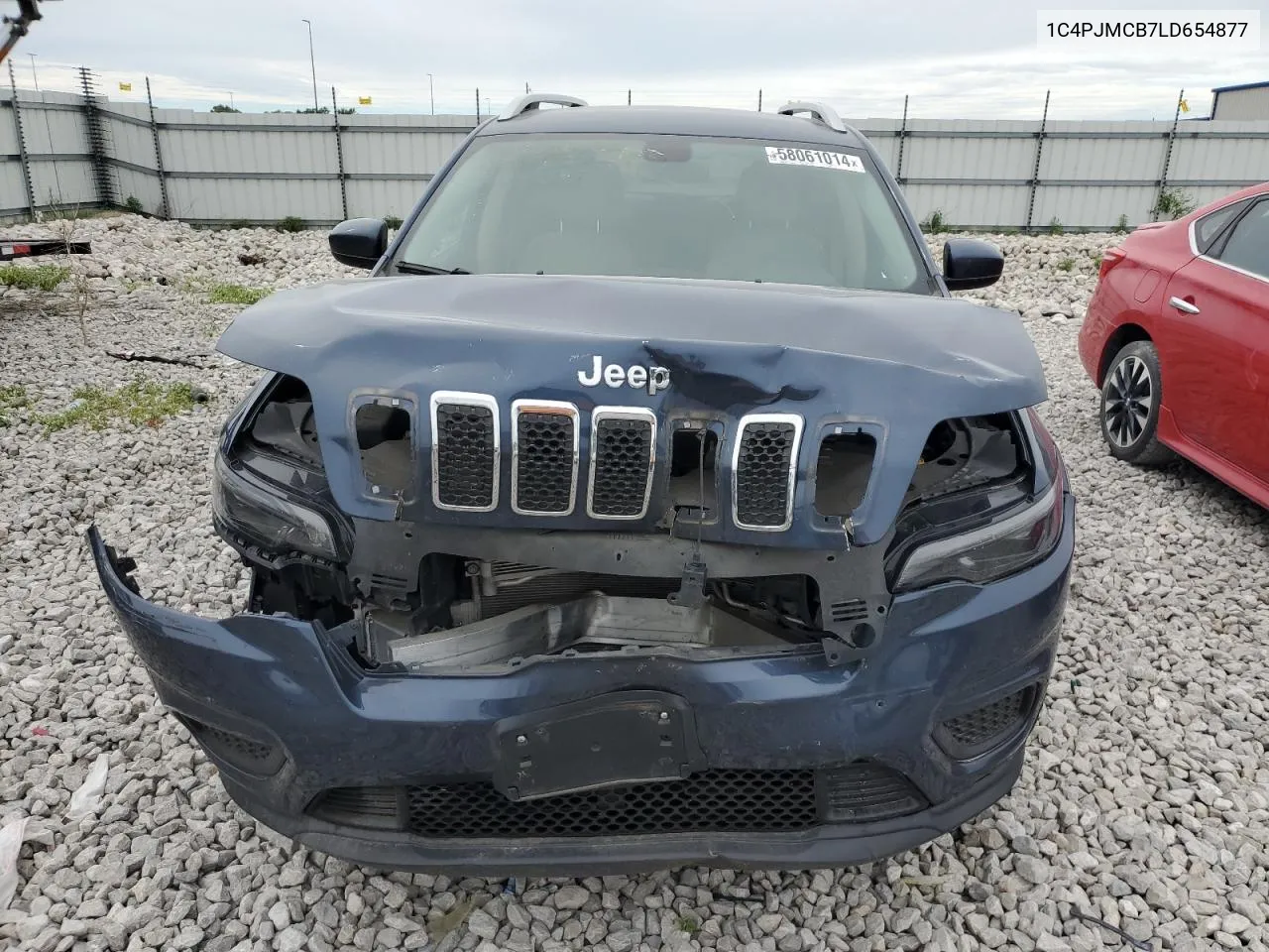 2020 Jeep Cherokee Latitude VIN: 1C4PJMCB7LD654877 Lot: 58061014